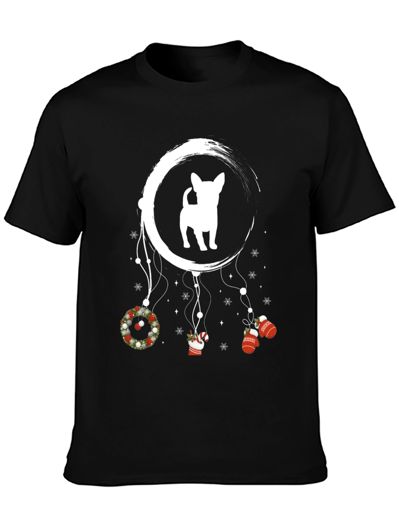 Christmas Dog T-Shirt Holiday Dreamcatcher Tee