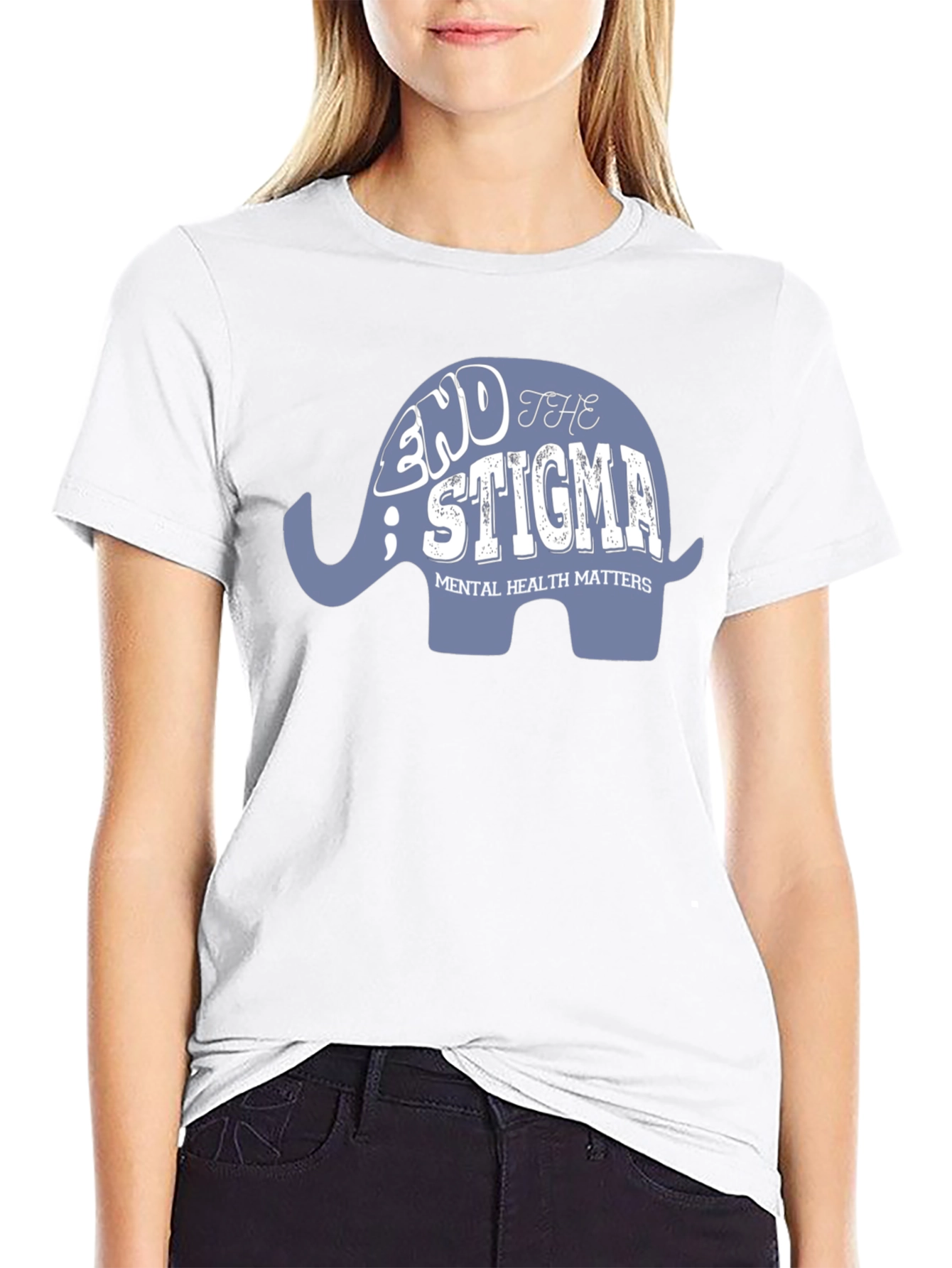 End the Stigma Mental Health Matters Graphic T-Shirt