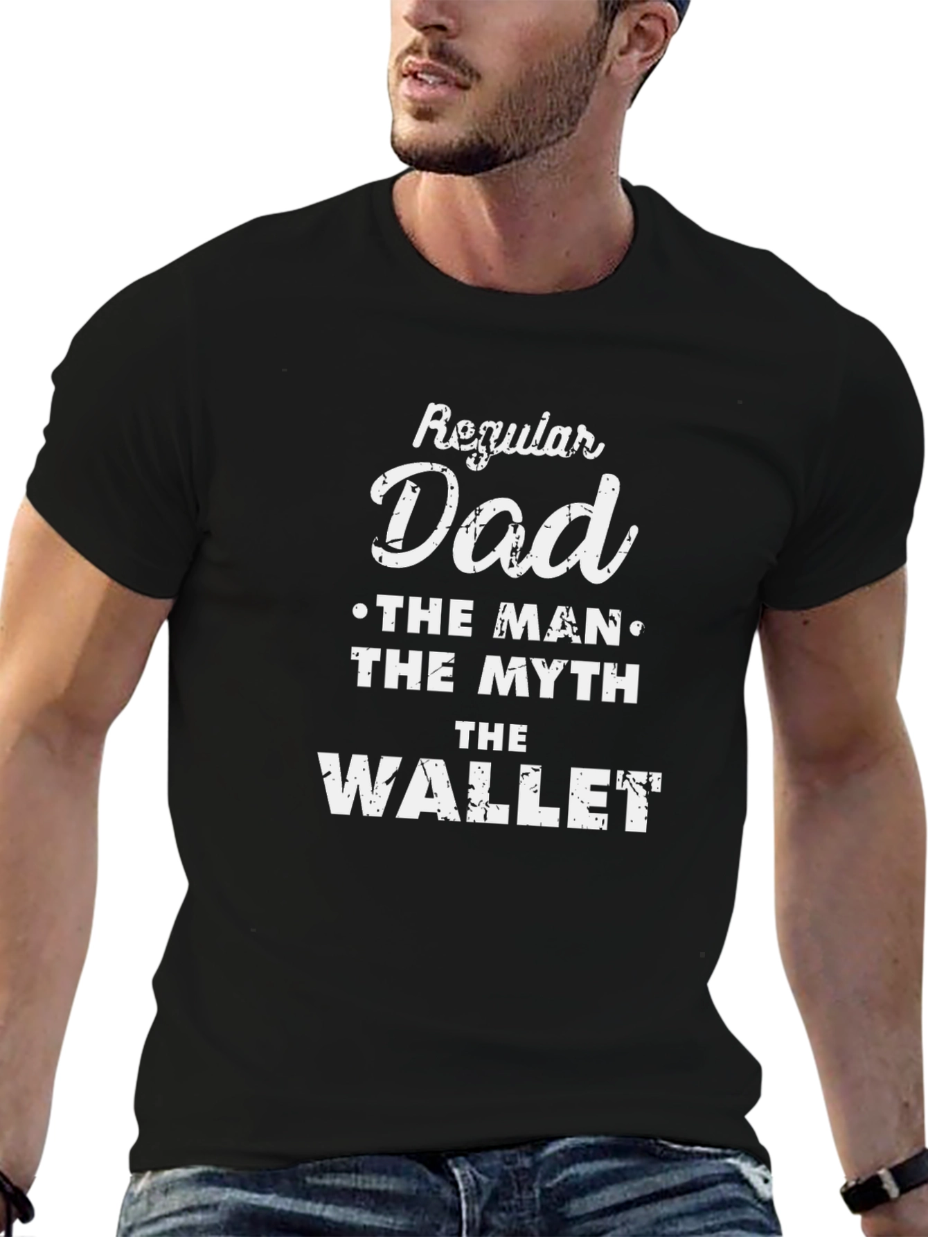 Regular Dad T-Shirt - The Man The Myth The Wallet