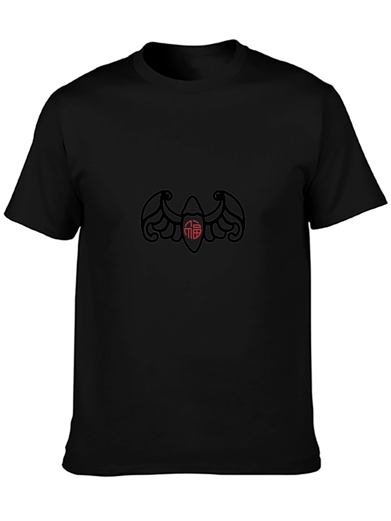 Lucky Bat Graphic Tee - Mens Black T-Shirt