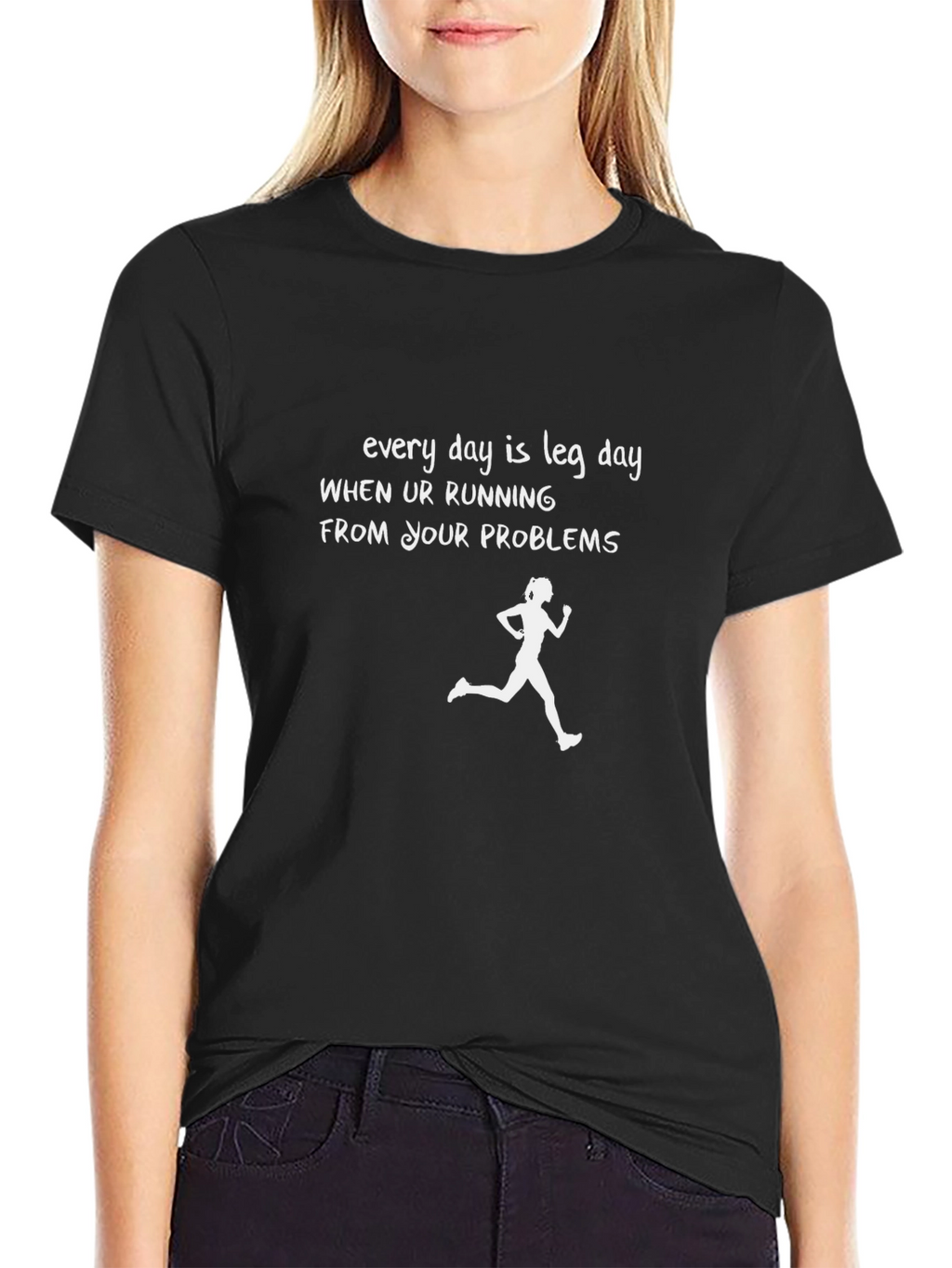 Running From Problems Leg Day T-Shirt