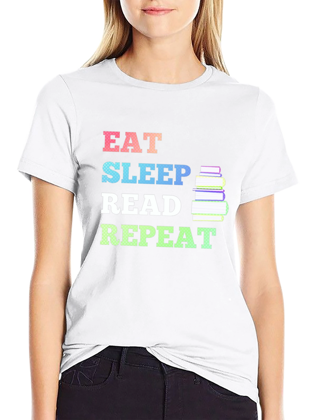 Eat Sleep Read Repeat T-Shirt Book Lover