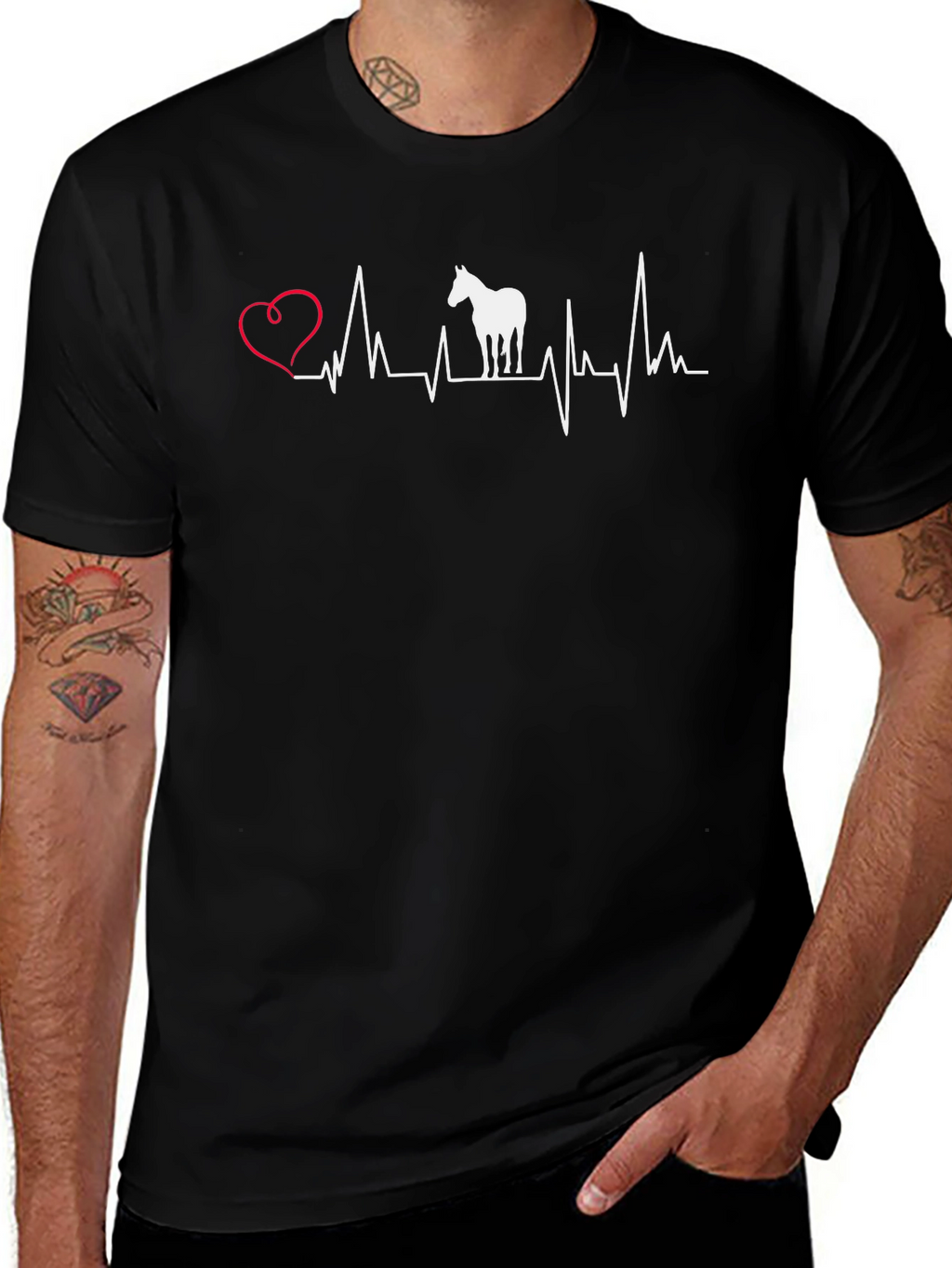 Horse Lover Heartbeat T-Shirt