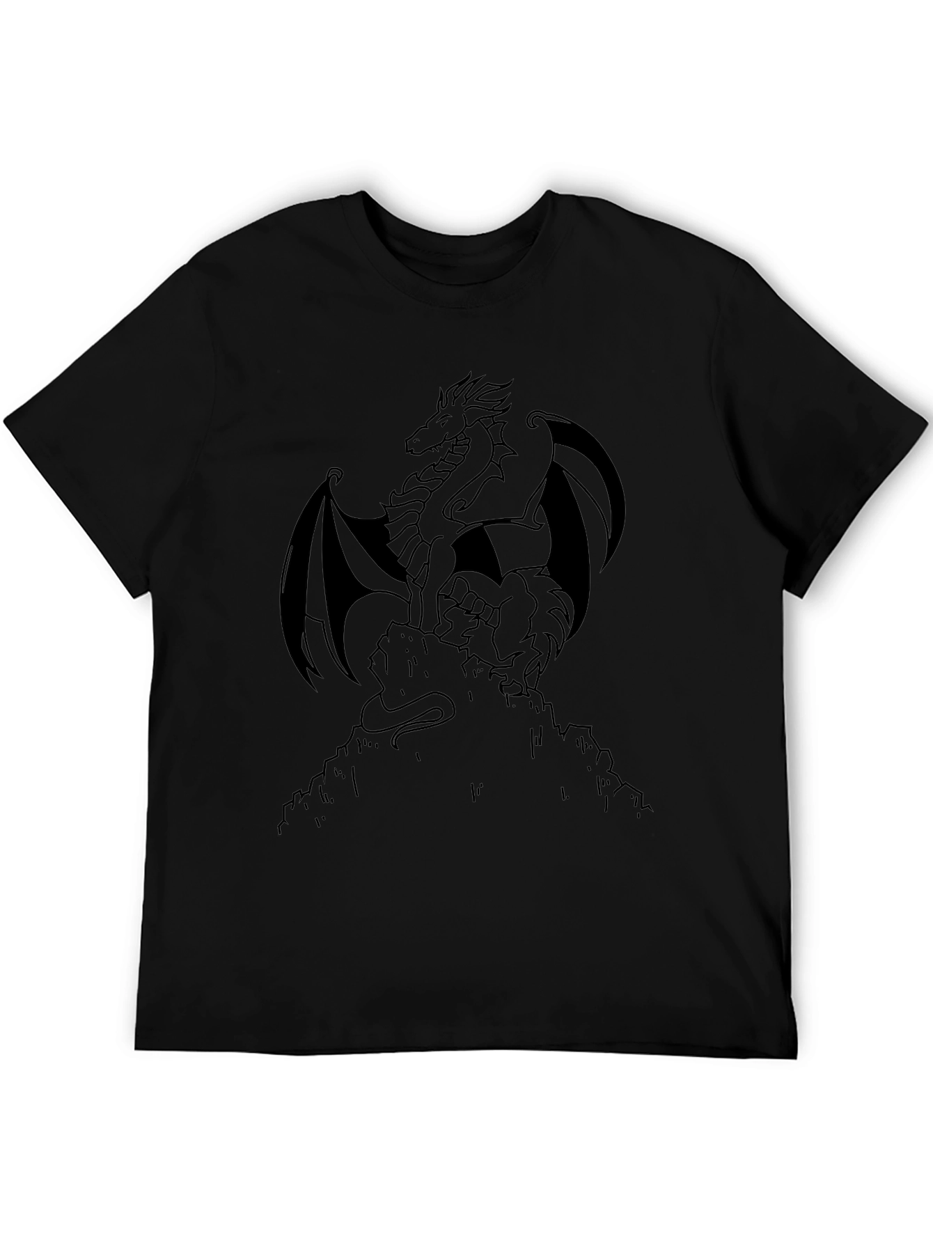 Dragon Graphic Tee - Black Shirt