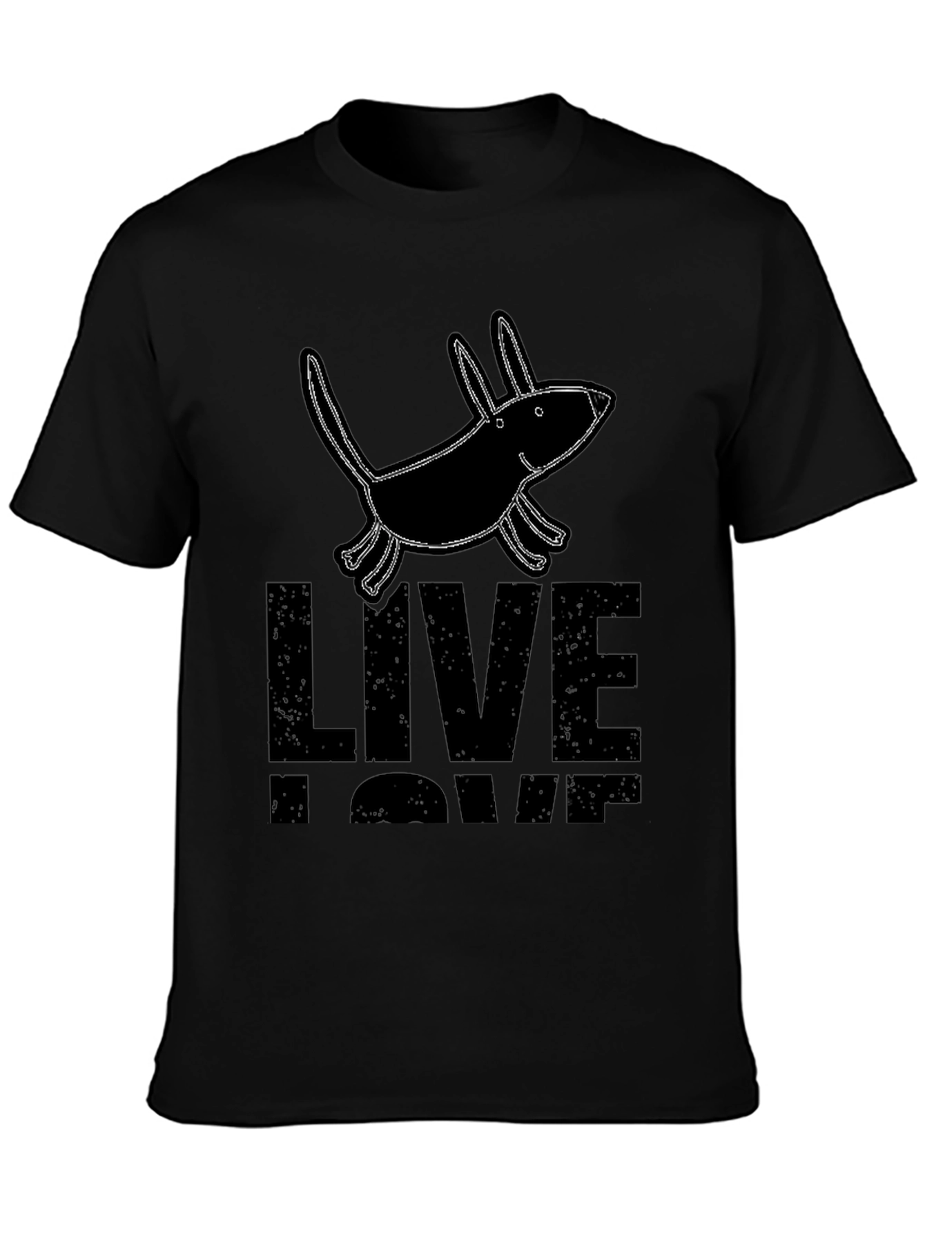 Live Love Bark Black Graphic Tee