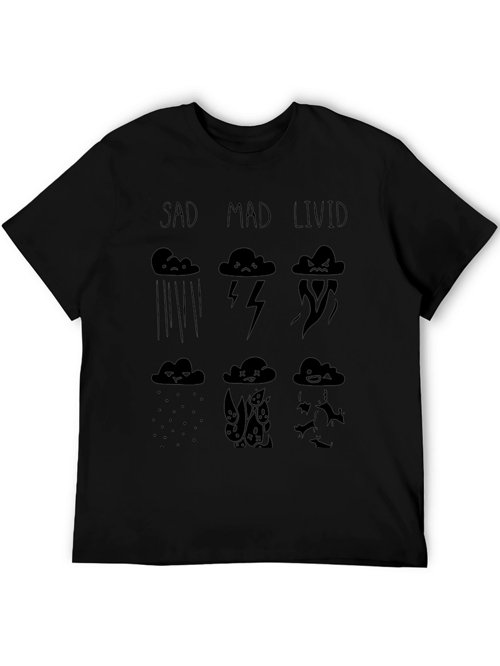 Mood Cloud T-Shirt - Sad Mad Livid