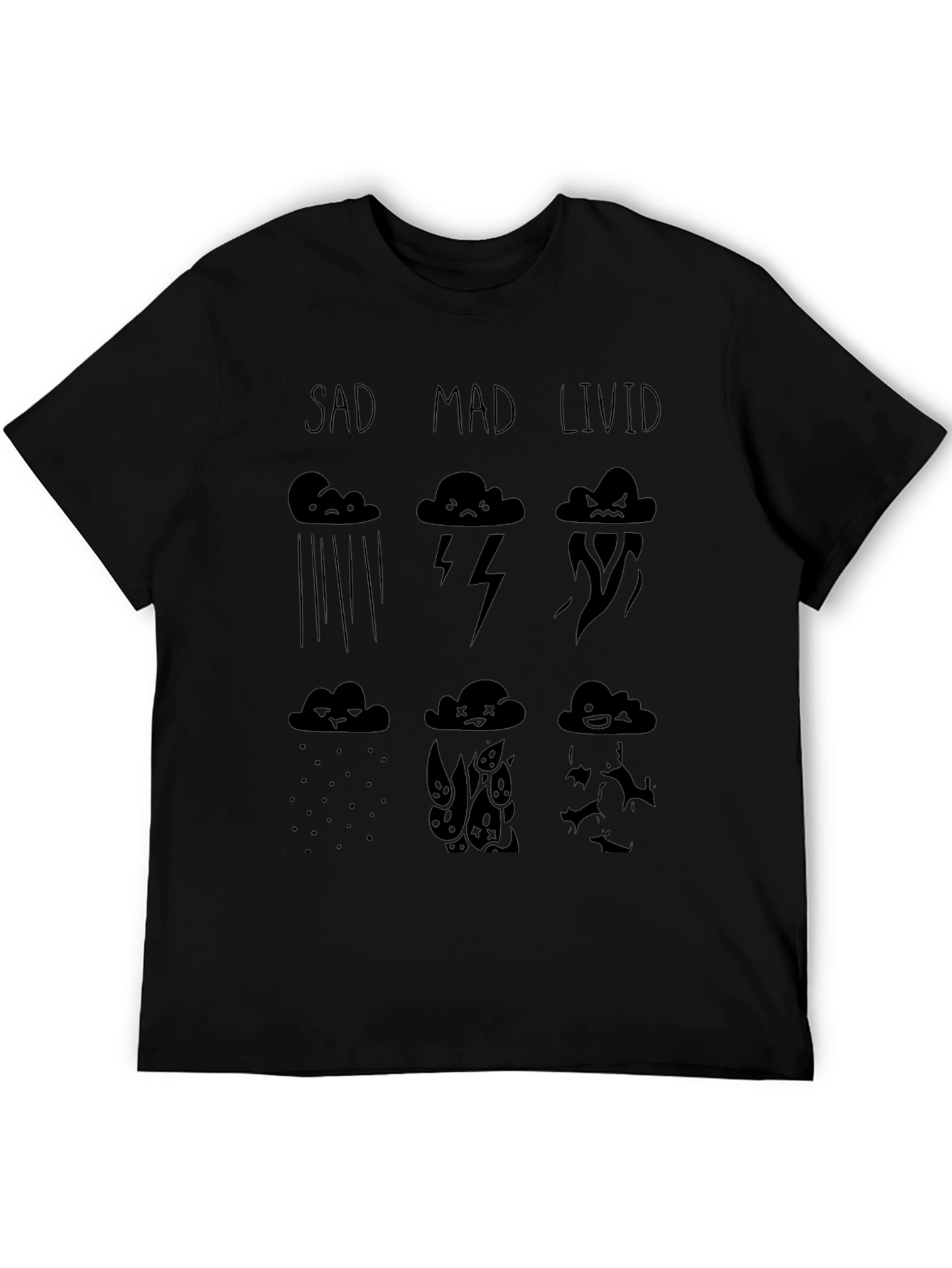 Mood Cloud T-Shirt - Sad Mad Livid