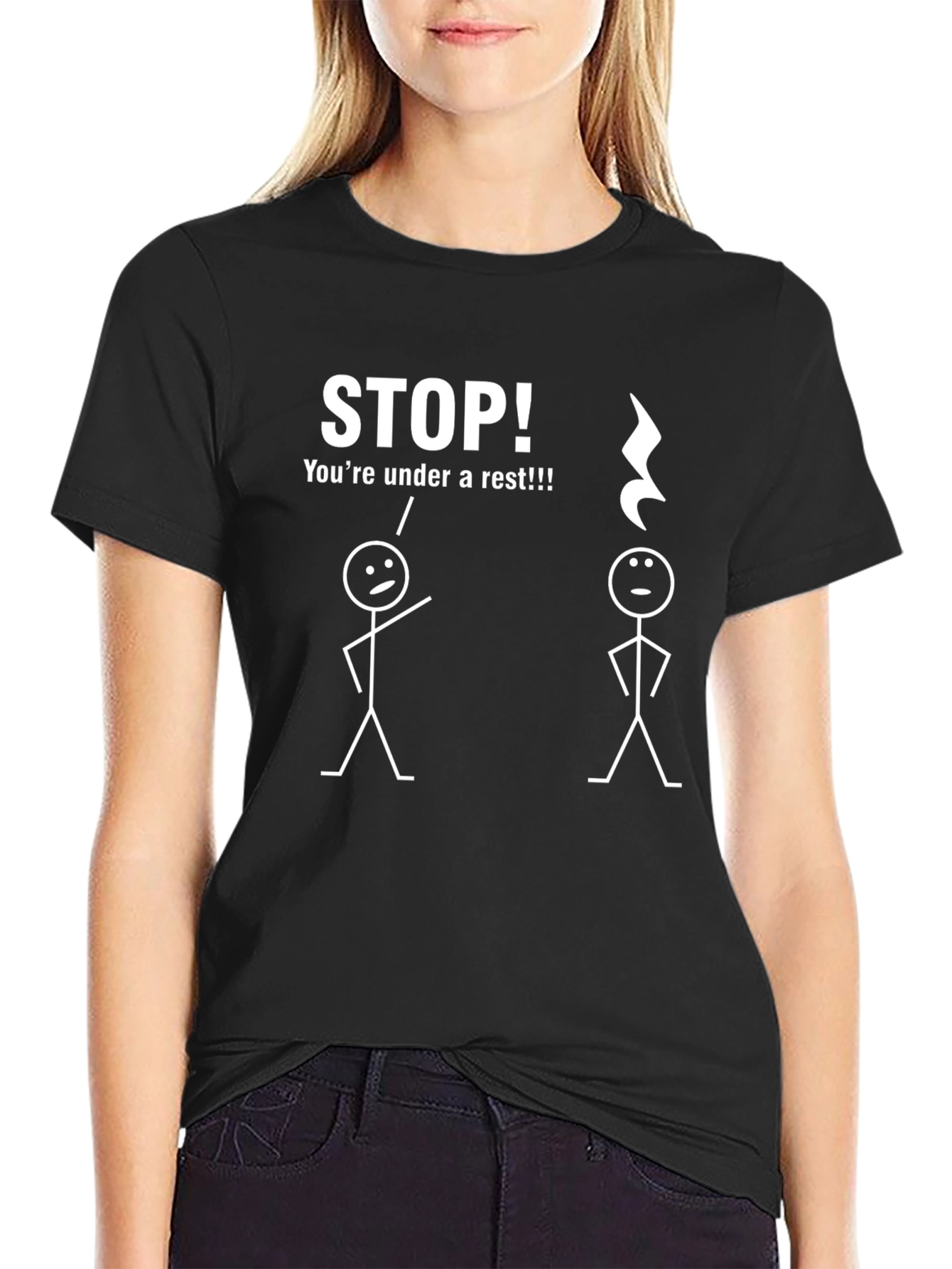 Musical Humor T-Shirt - Under a Rest