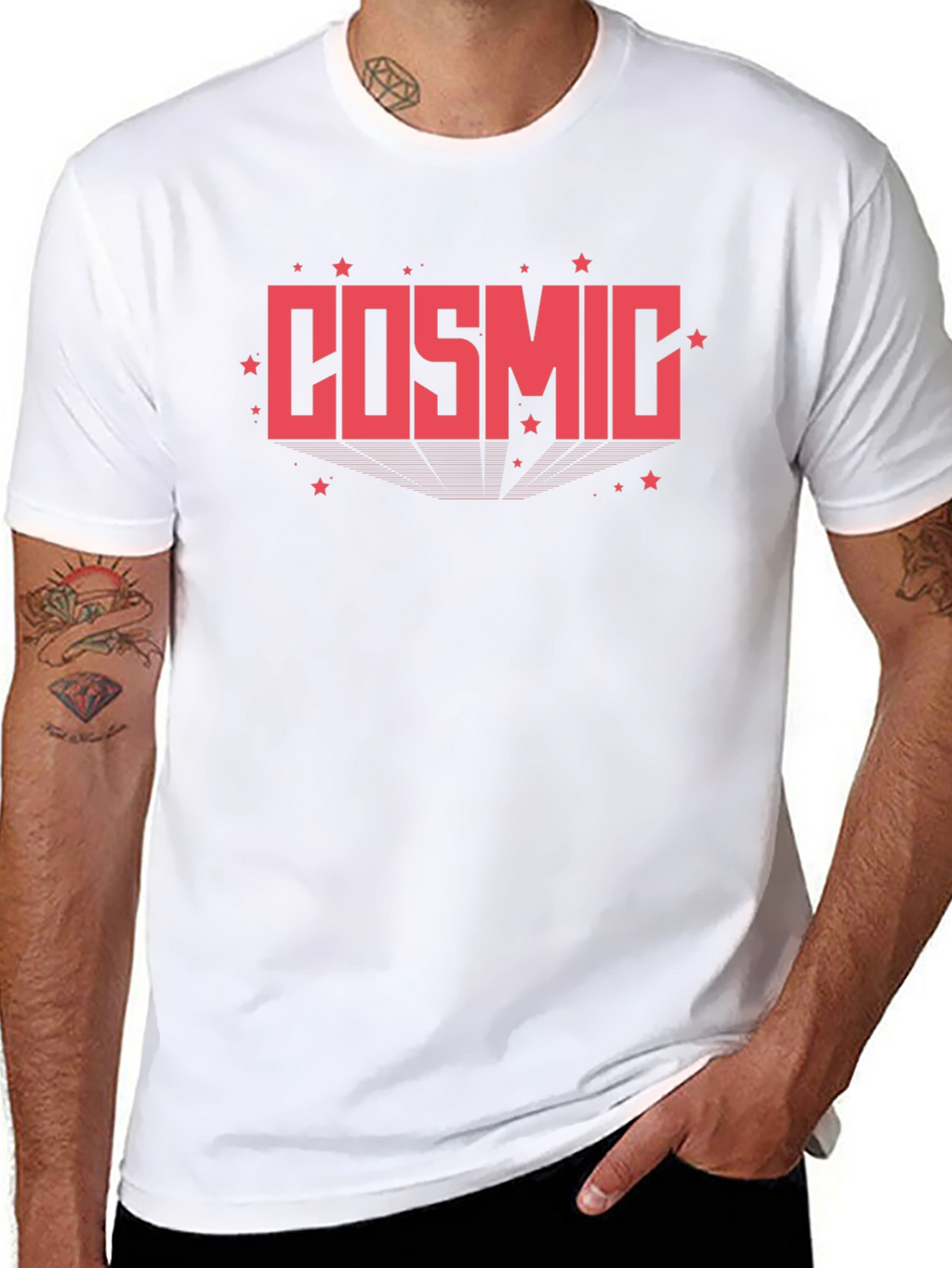 Cosmic Graphic T-Shirt - Retro Style