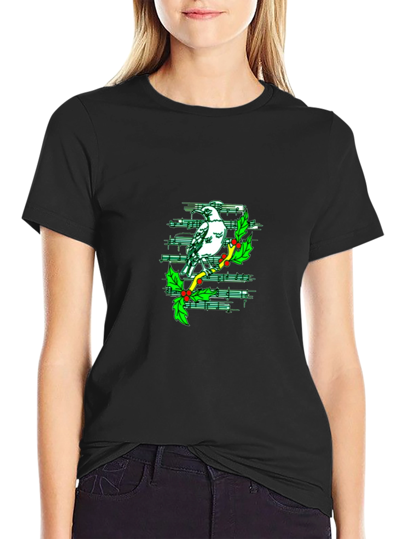 Musical Mockingbird T-Shirt - Black