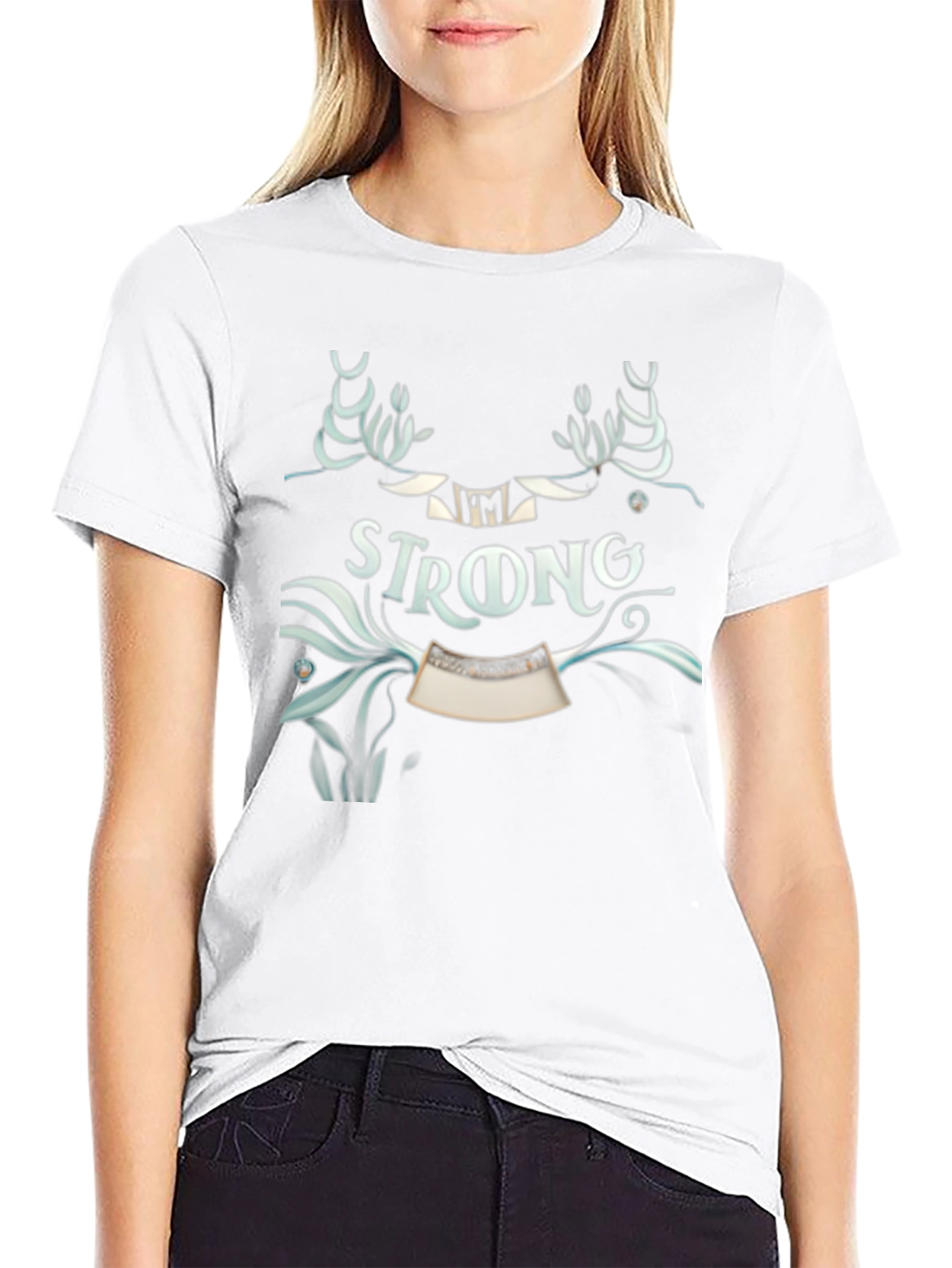 Im Strong Graphic Tee - Black