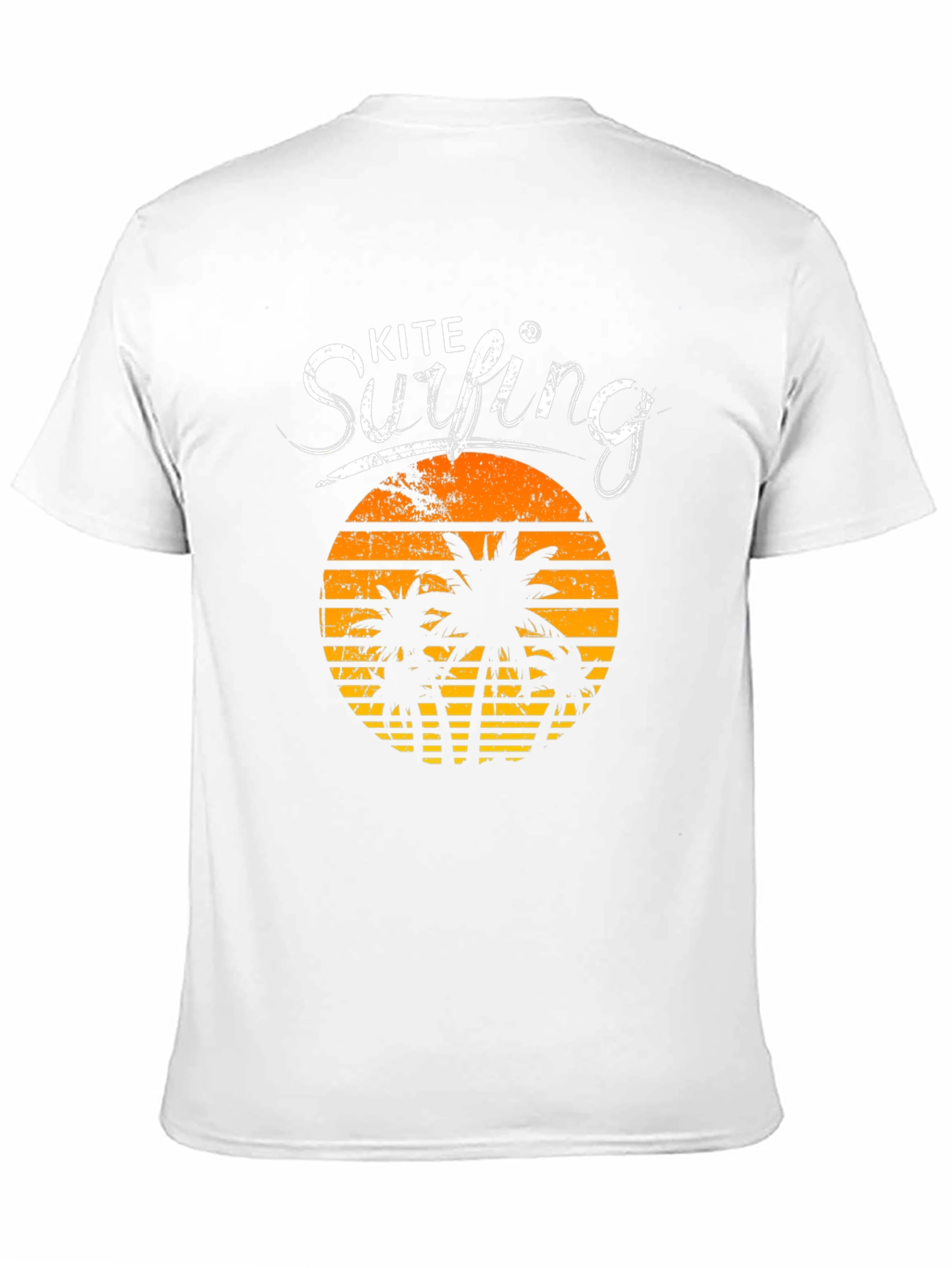 Kite Surfing Black Graphic Tee
