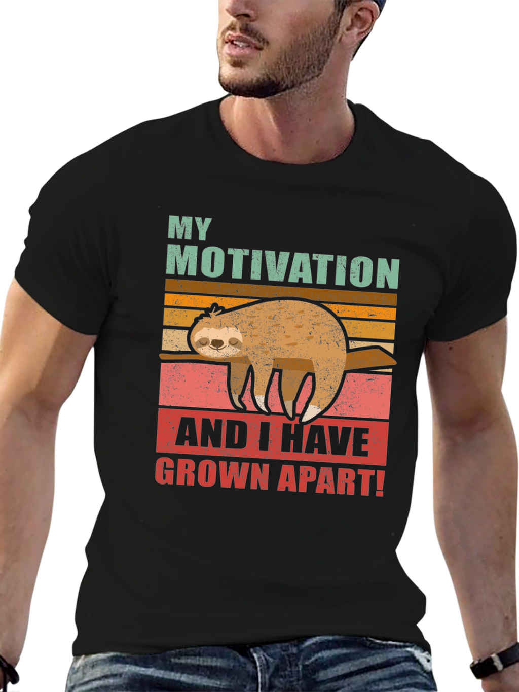 Funny Sloth Motivation T-Shirt