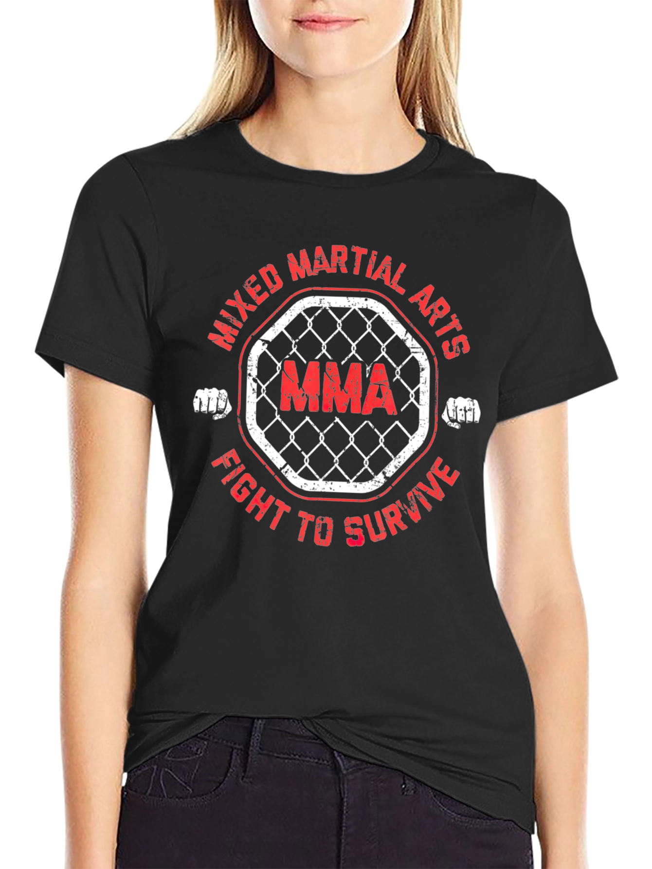 MMA Fight to Survive Graphic T-Shirt