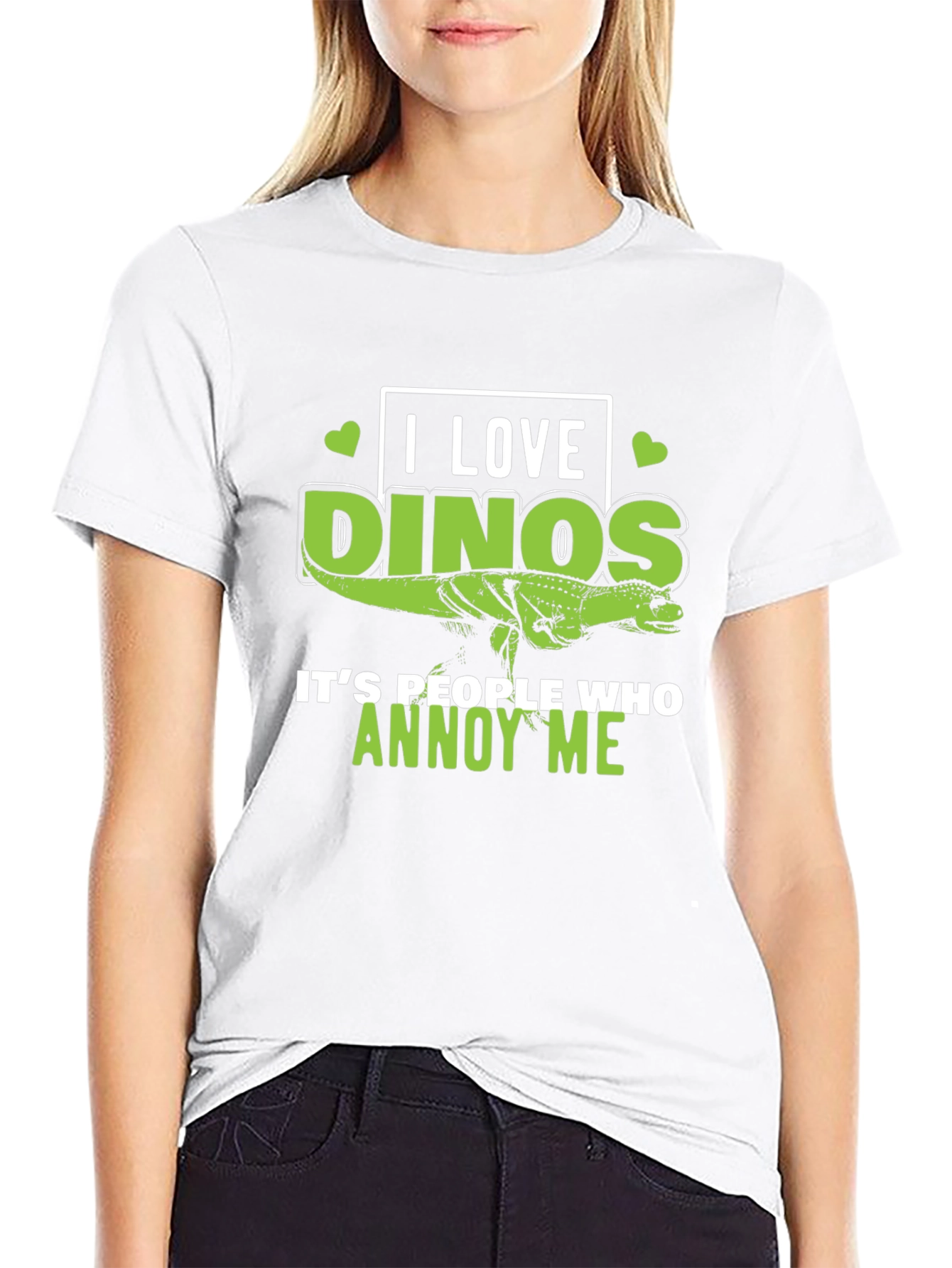 I Love Dinos Graphic Tee - Dinosaur Lover Gift