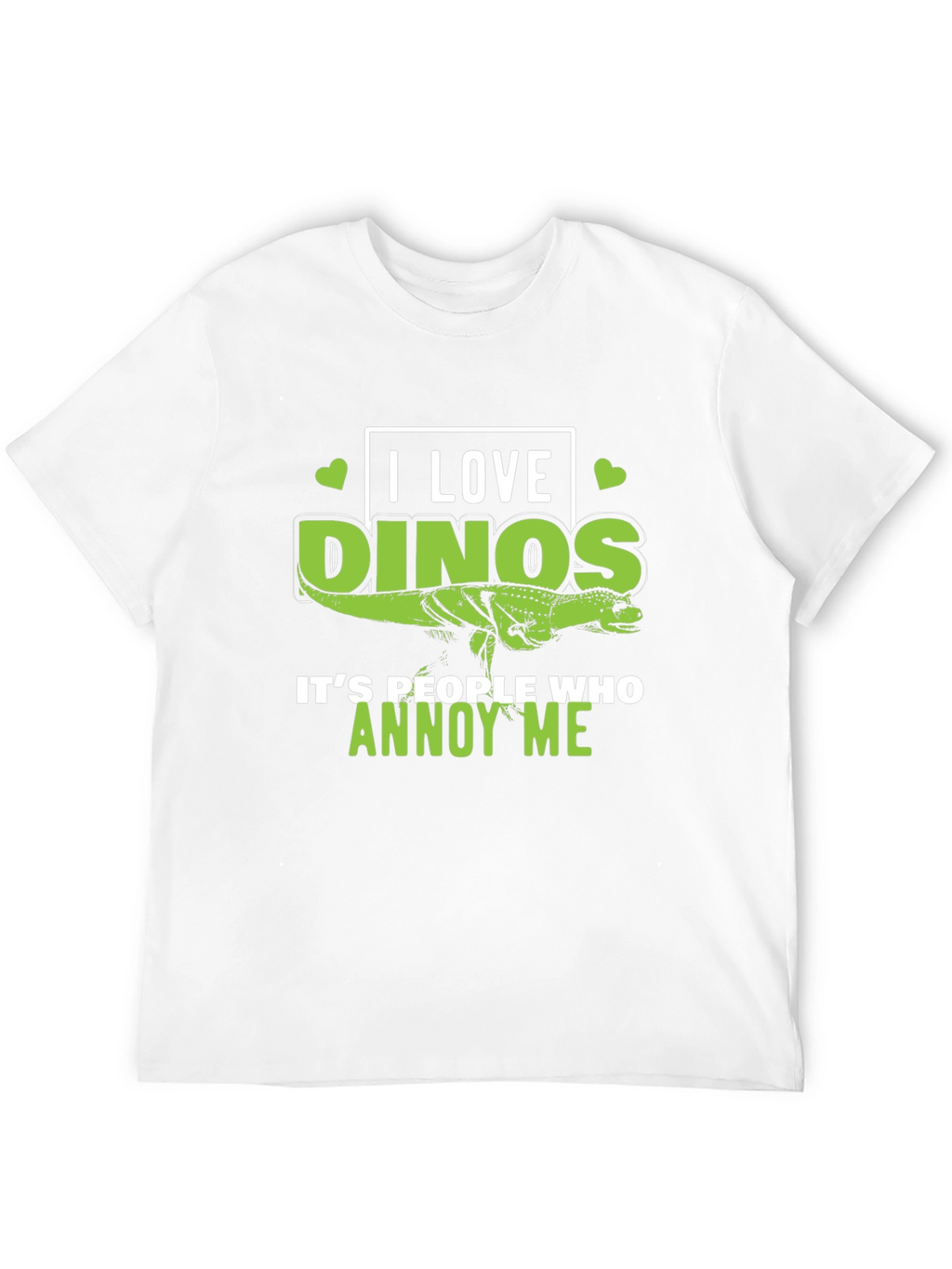 I Love Dinos Graphic Tee - Dinosaur Lover Gift