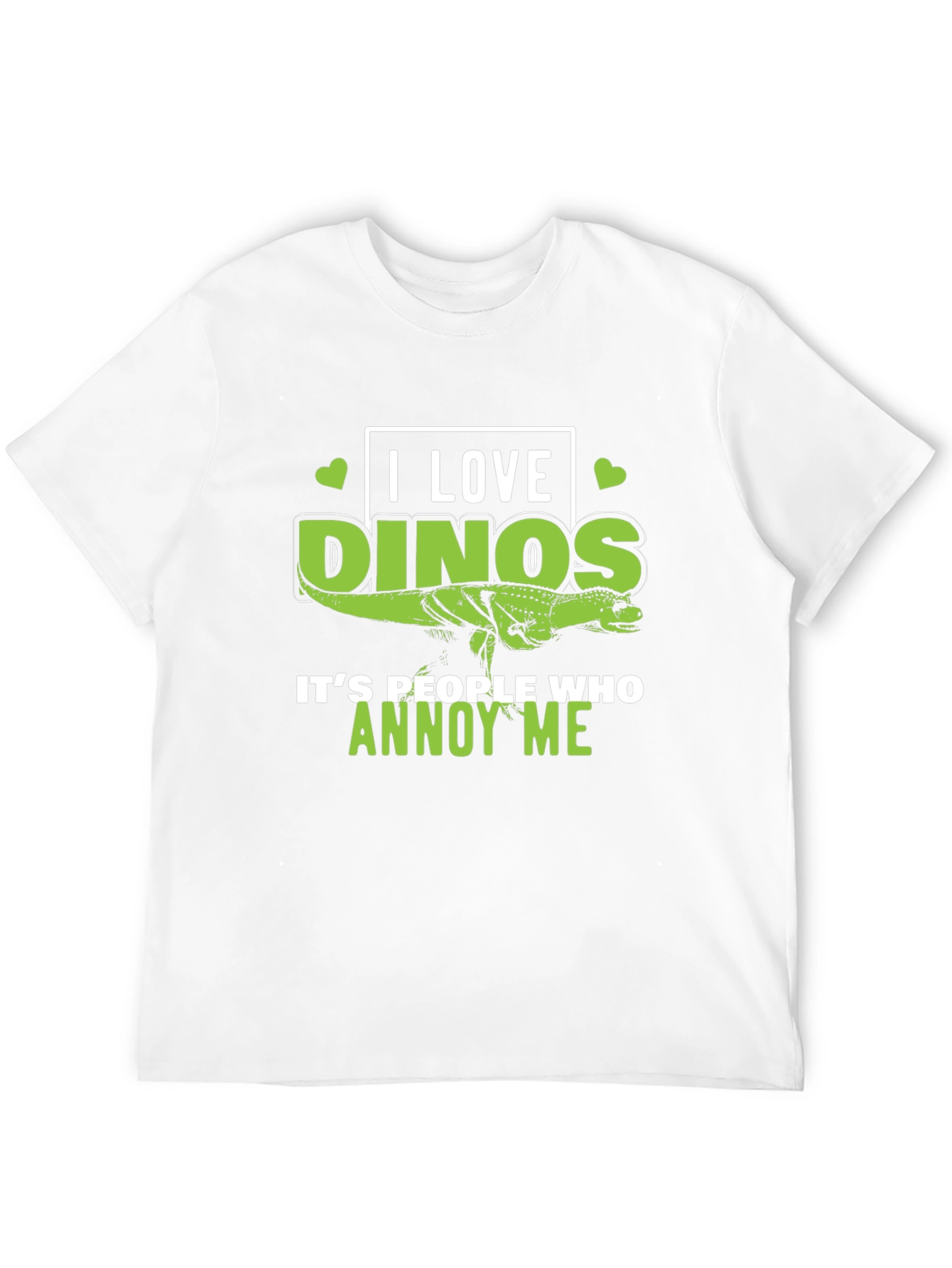 I Love Dinos Graphic Tee - Dinosaur Lover Gift