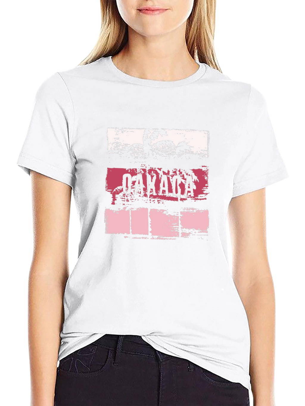 Oaxaca Retro Palm Tree Graphic T-Shirt