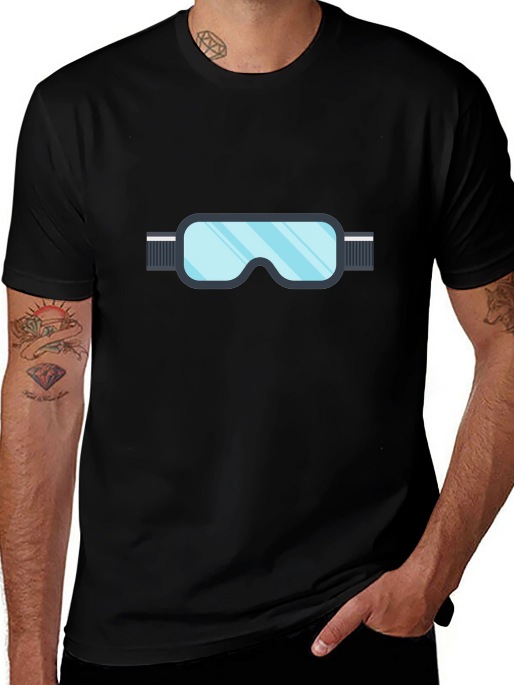 Ski Goggles Graphic Tee - Stylish Winter Sportswear