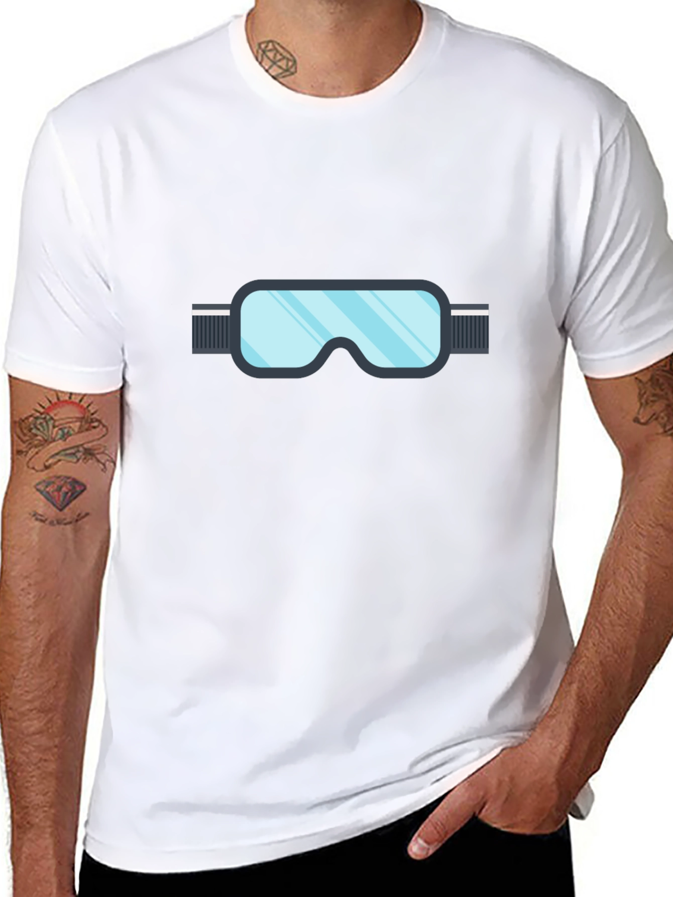 Ski Goggles Graphic Tee - Stylish Winter Sportswear