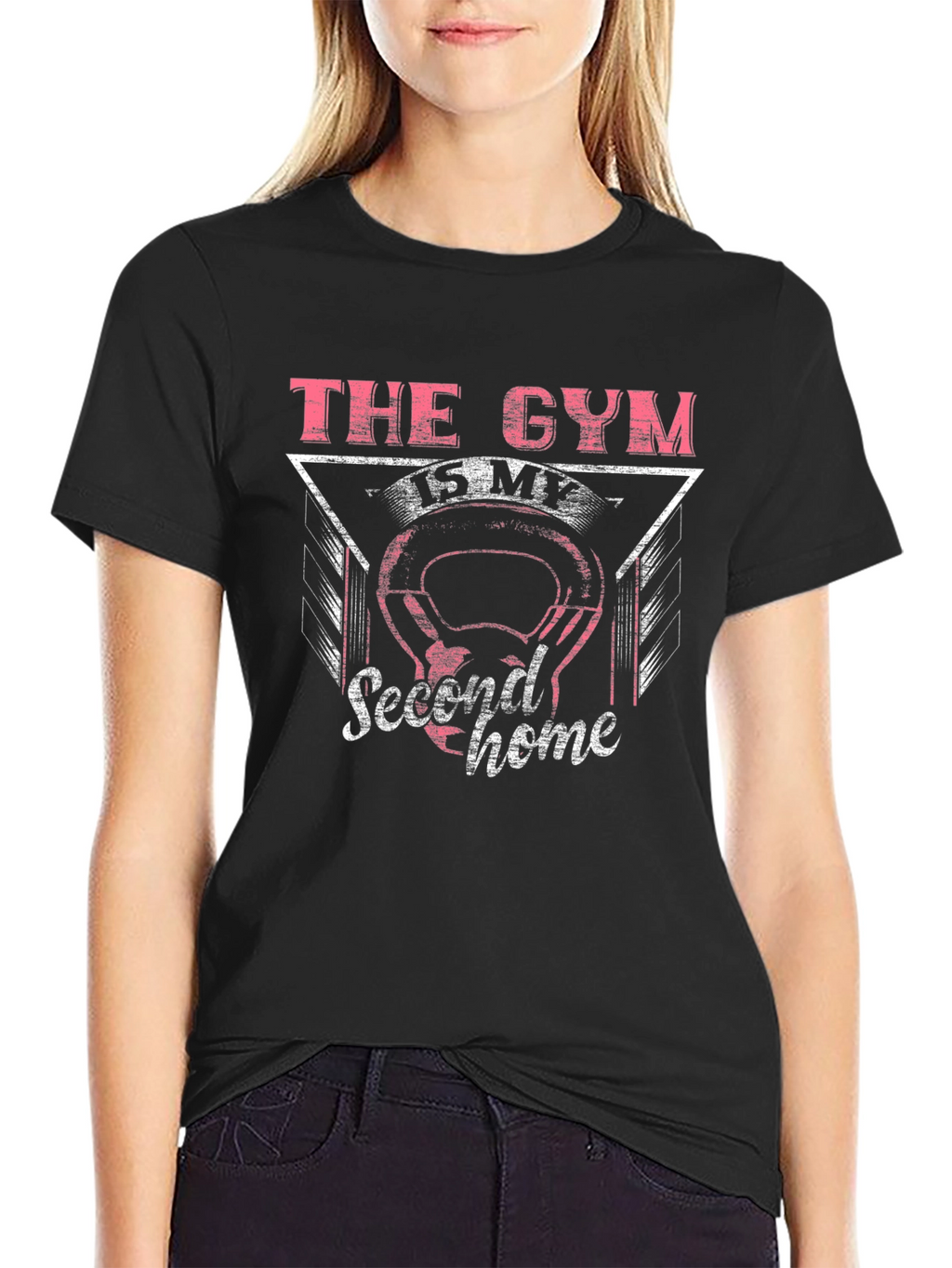 Gym Is My Second Home T-Shirt Black
