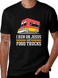 I Run on Jesus and Food Trucks T-Shirt