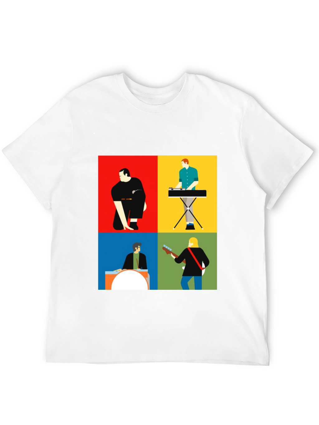 Modern Music Band T-Shirt: Stylish Graphic Tee