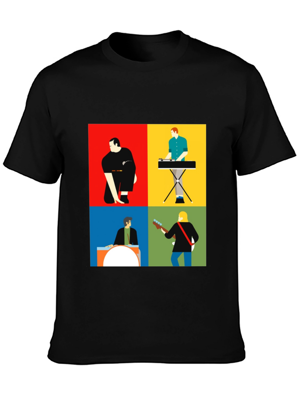 Modern Music Band T-Shirt: Stylish Graphic Tee