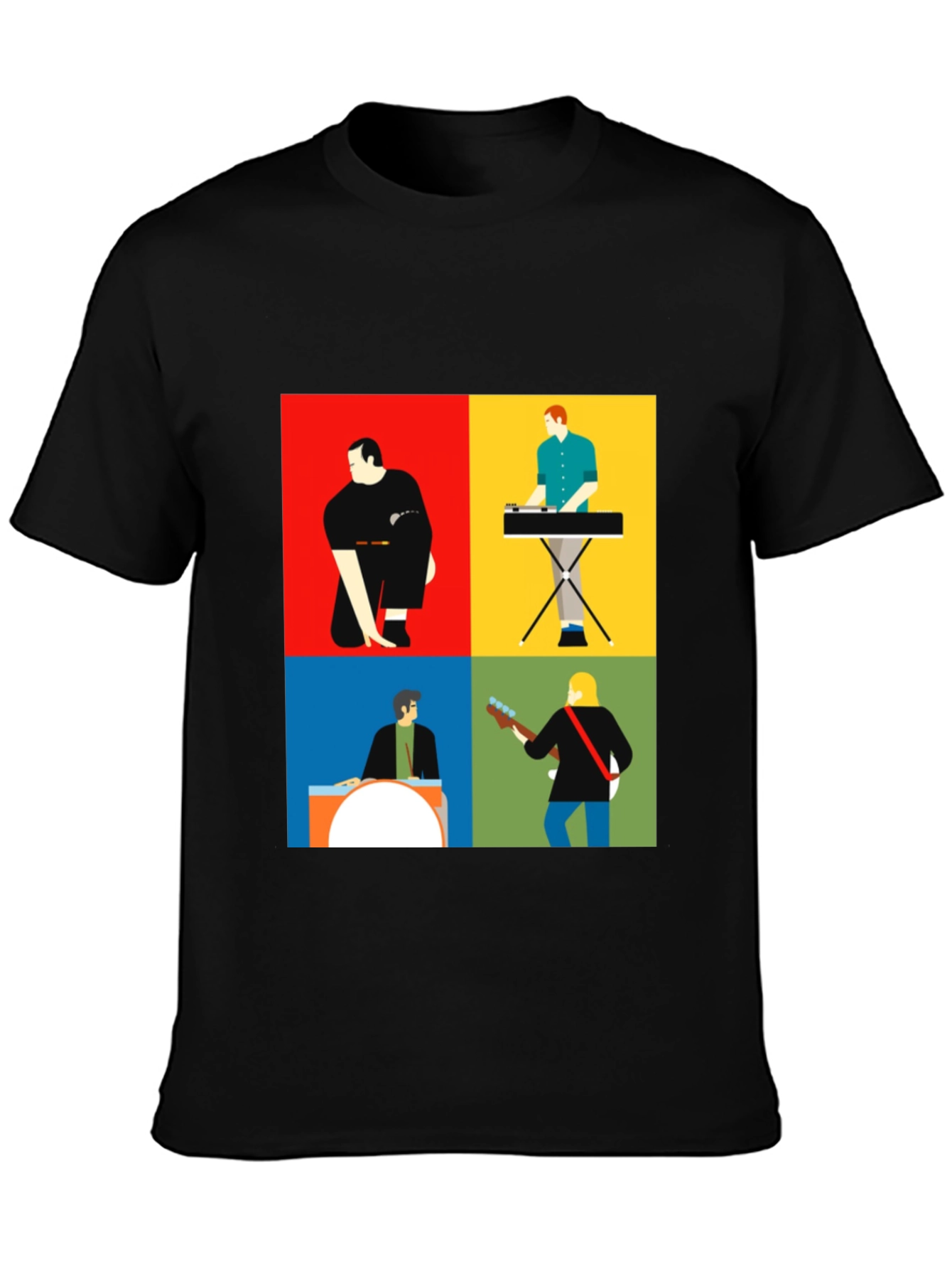 Modern Music Band T-Shirt: Stylish Graphic Tee