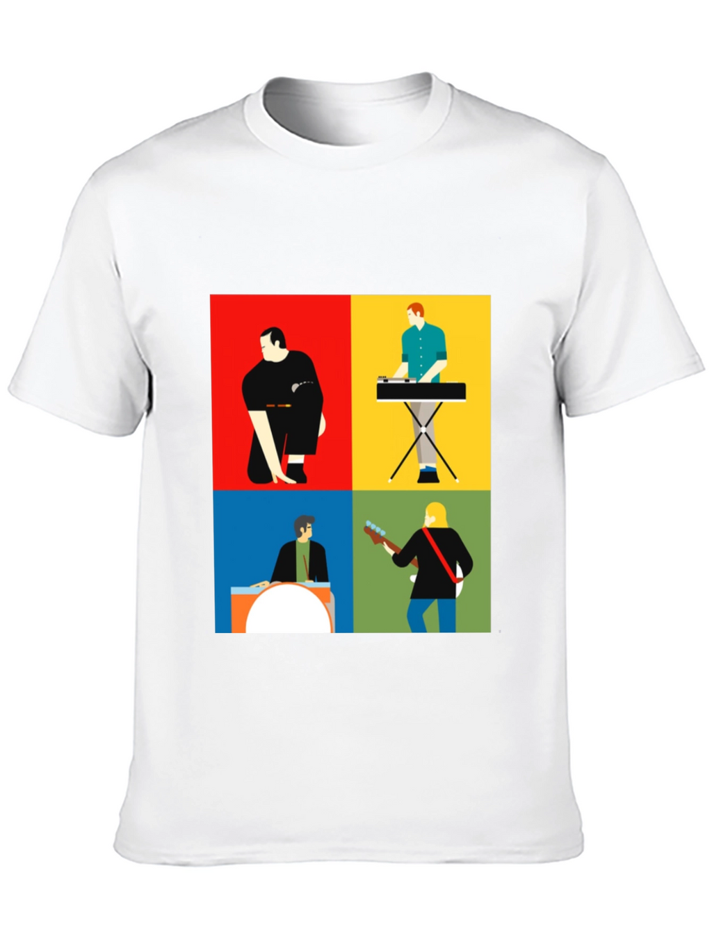 Modern Music Band T-Shirt: Stylish Graphic Tee