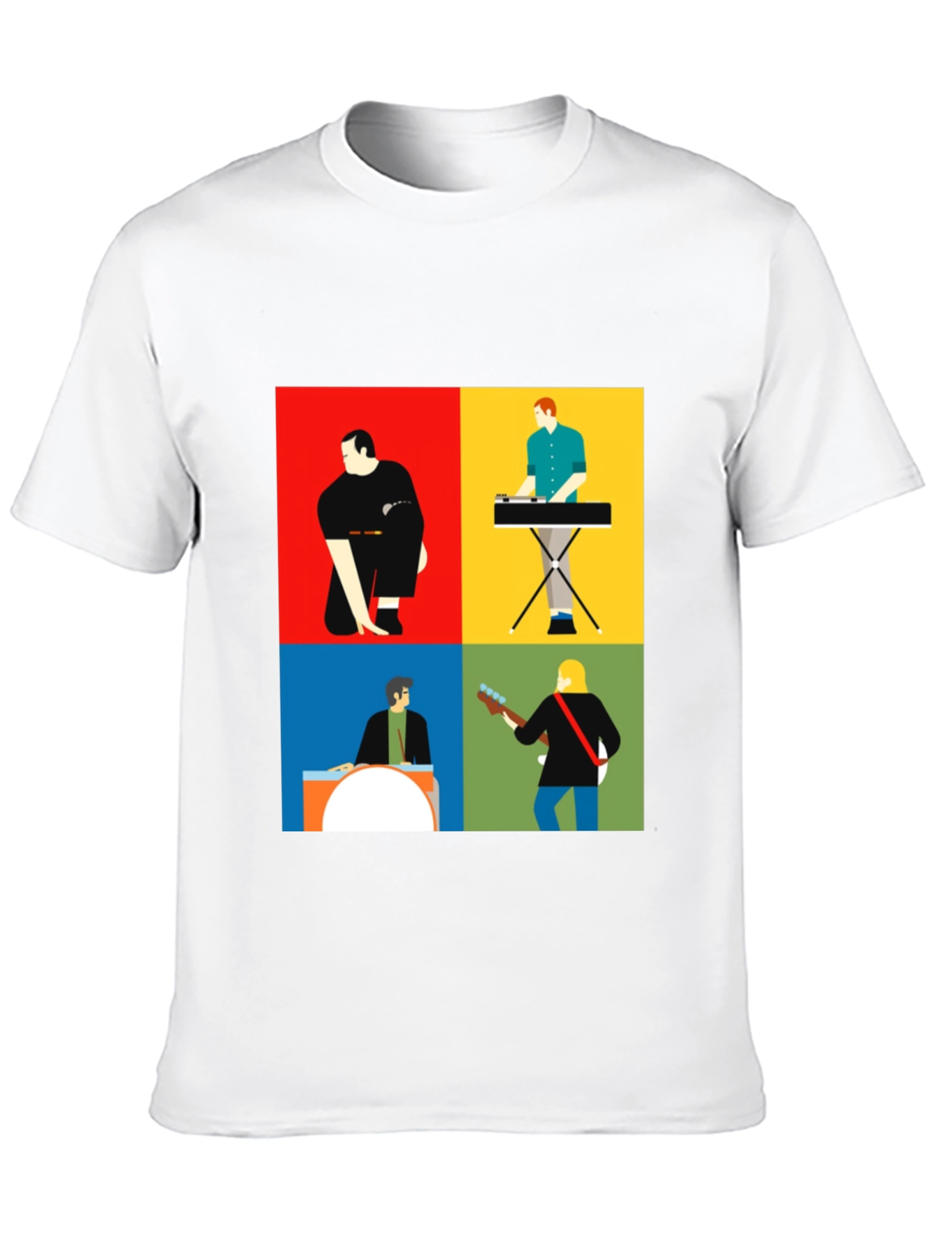 Modern Music Band T-Shirt: Stylish Graphic Tee