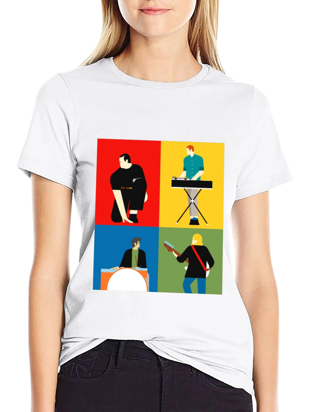 Modern Music Band T-Shirt: Stylish Graphic Tee