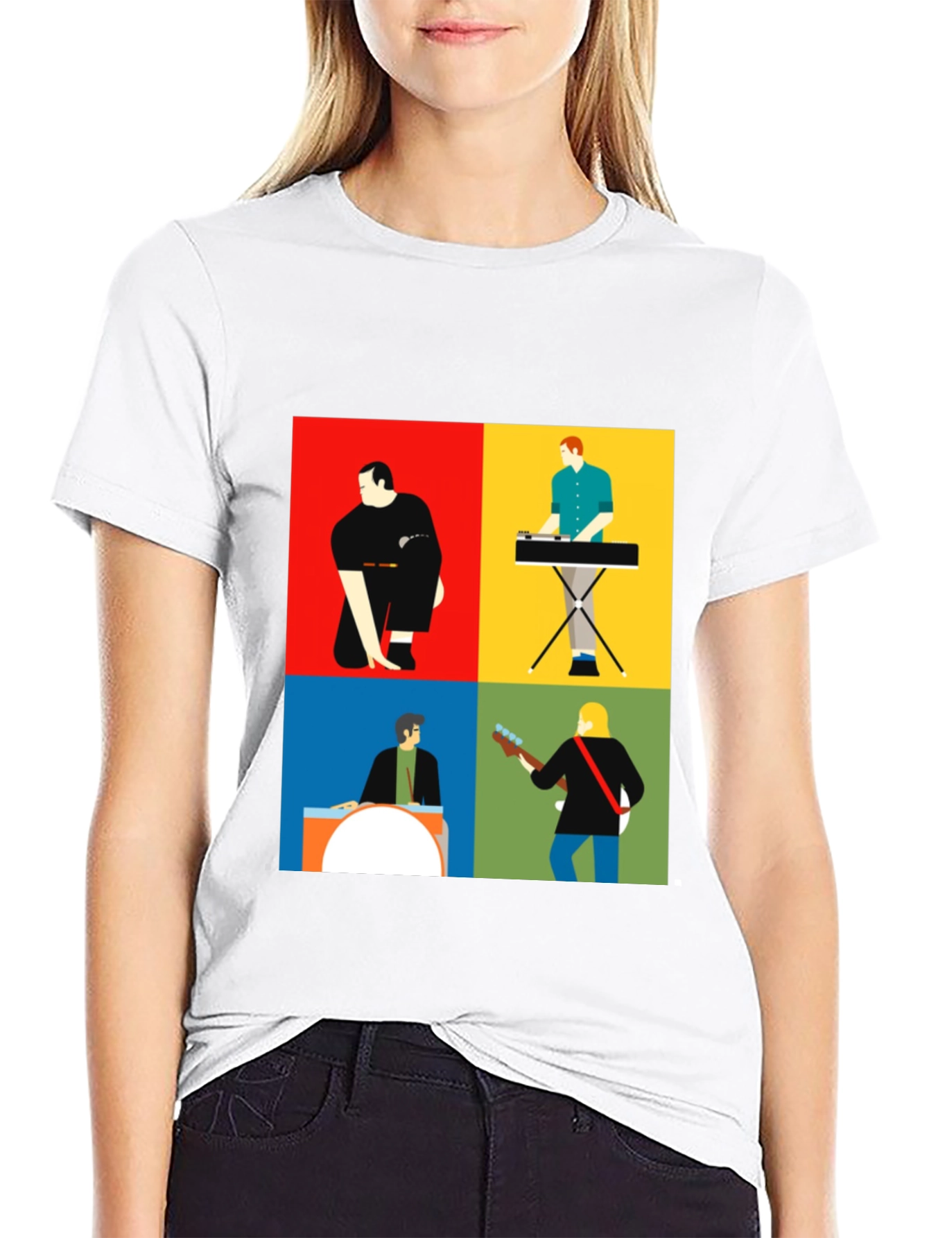 Modern Music Band T-Shirt: Stylish Graphic Tee