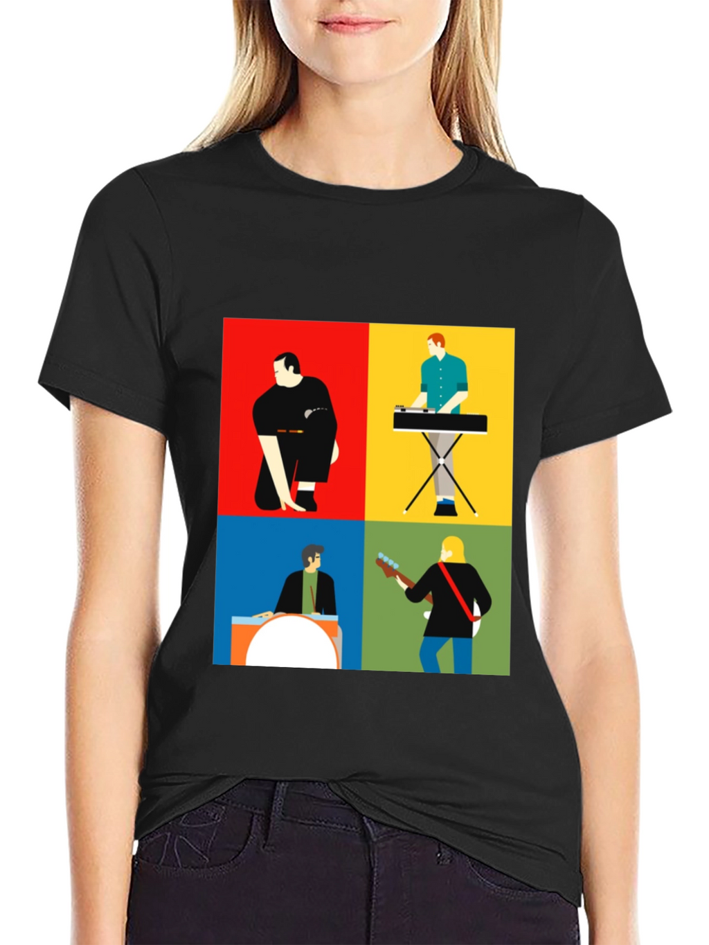 Modern Music Band T-Shirt: Stylish Graphic Tee