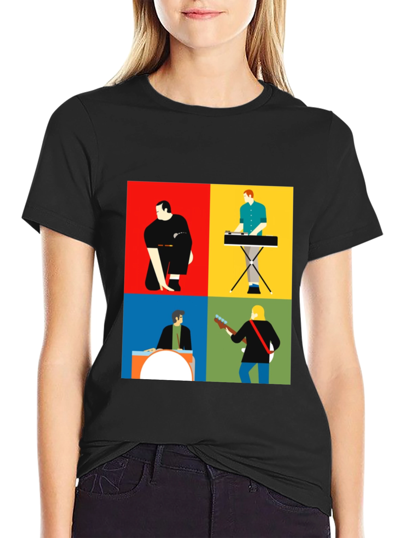 Modern Music Band T-Shirt: Stylish Graphic Tee