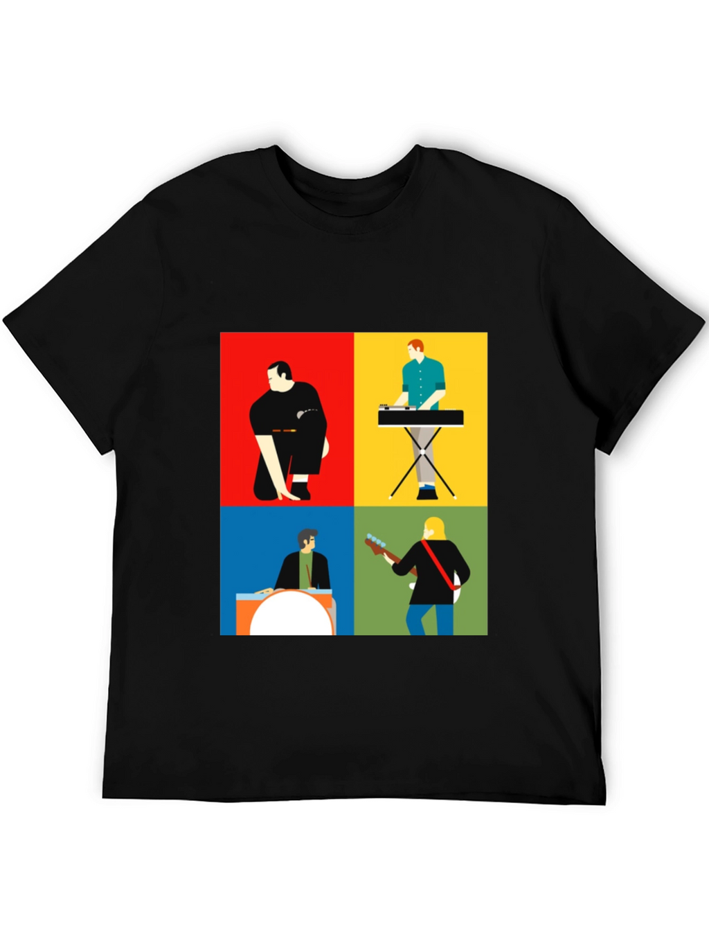 Modern Music Band T-Shirt: Stylish Graphic Tee