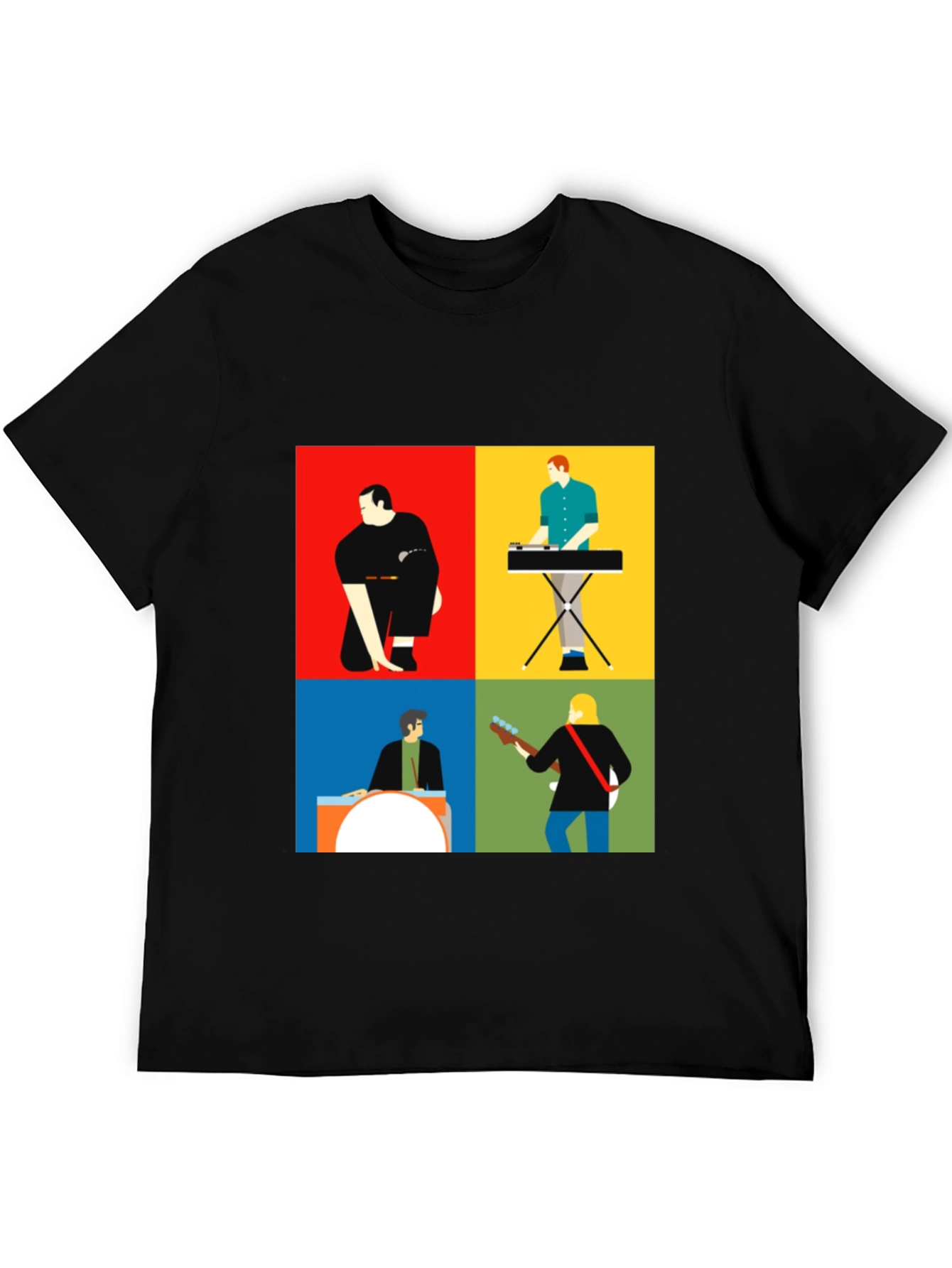 Modern Music Band T-Shirt: Stylish Graphic Tee