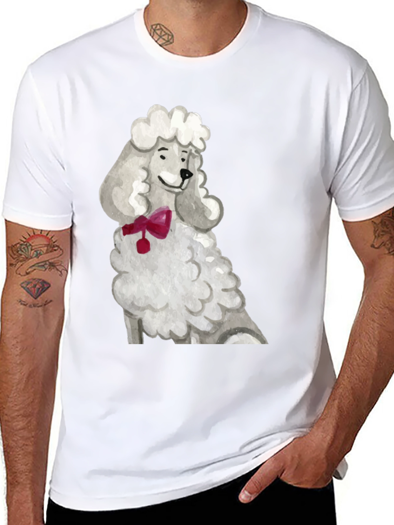 Poodle Art T-Shirt - Unique Dog Lover Tee
