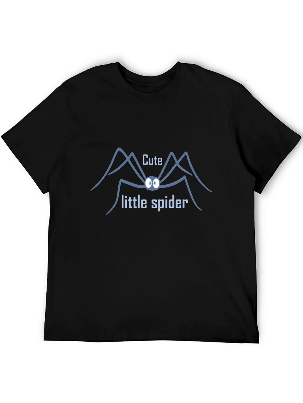 Cute Little Spider Graphic Tee - Black T-Shirt