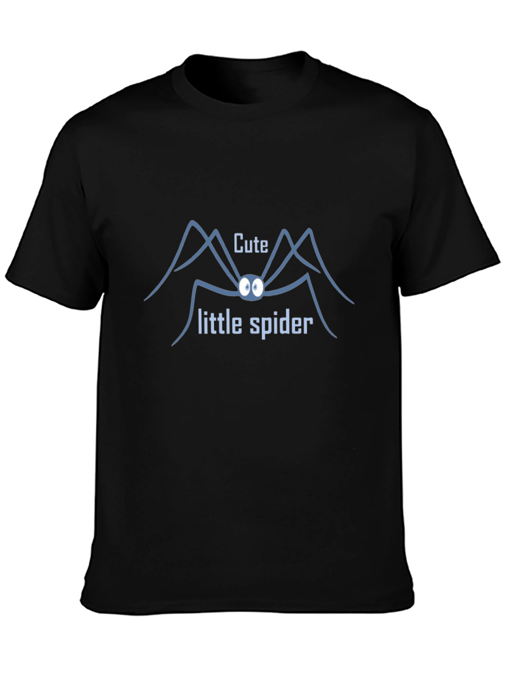 Cute Little Spider Graphic Tee - Black T-Shirt