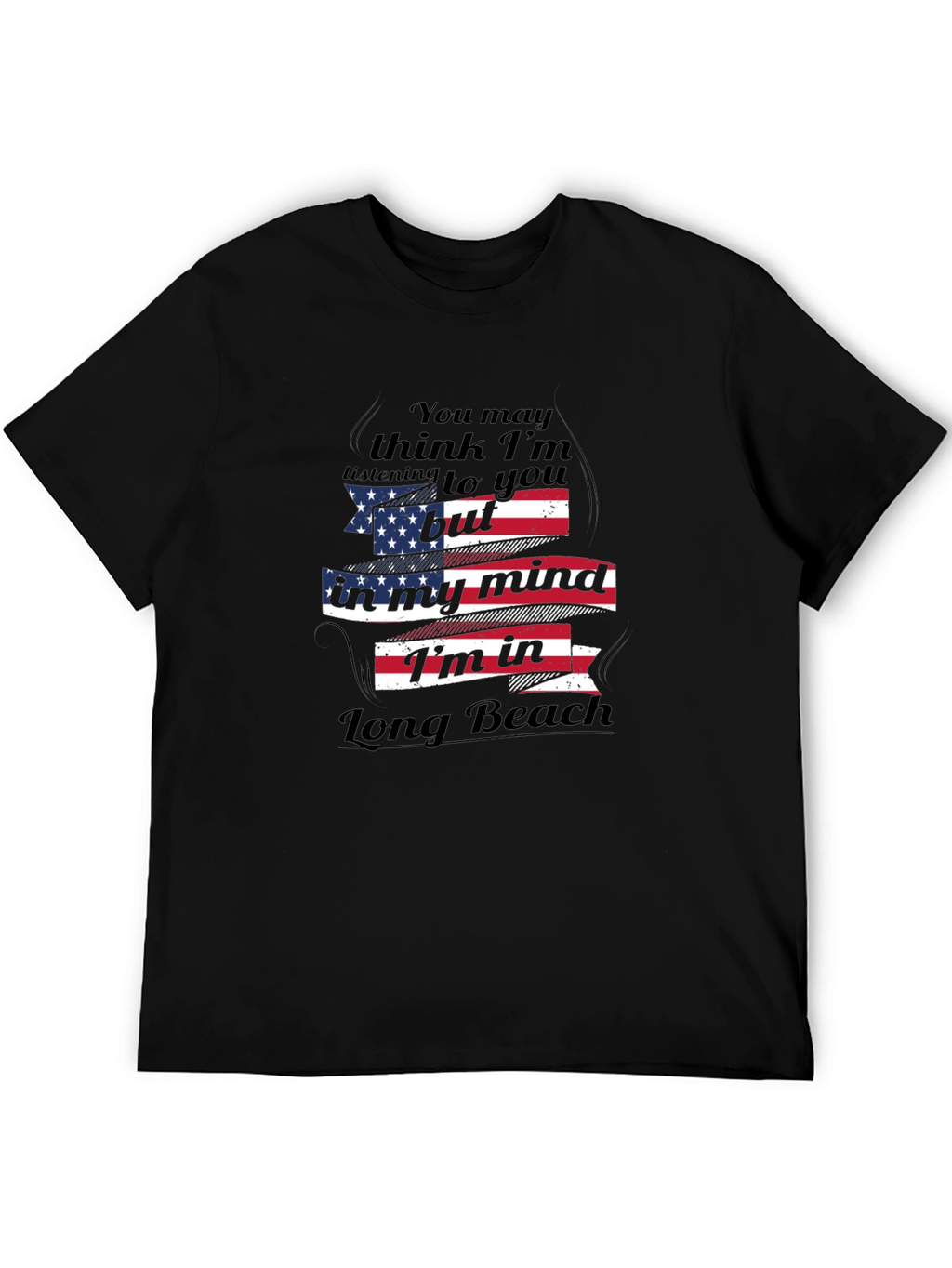 Long Beach Mind T-Shirt - Patriotic Design