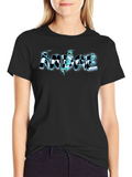 Stylish Andre Graphic Black T-Shirt