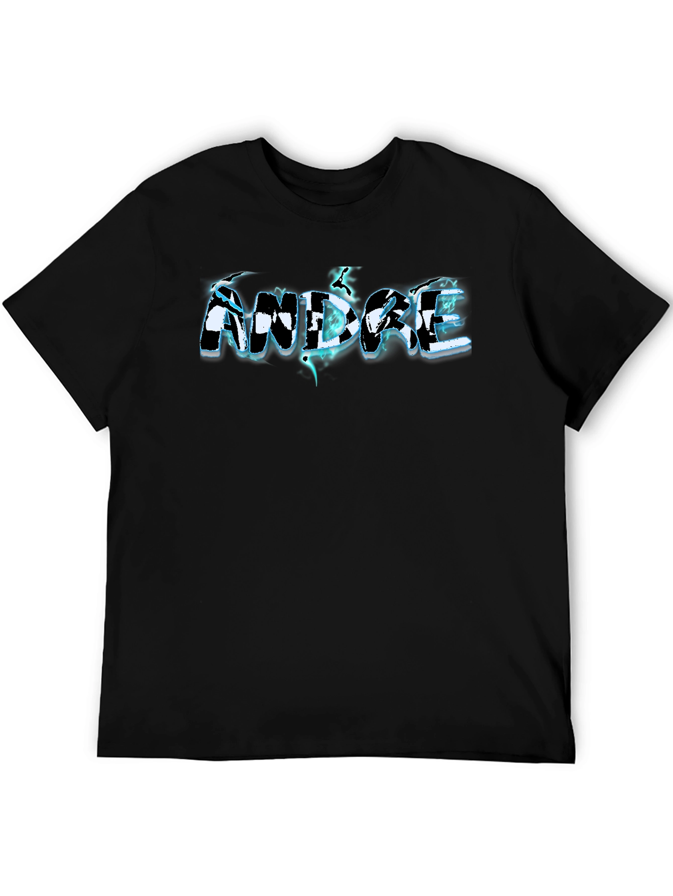 Stylish Andre Graphic Black T-Shirt