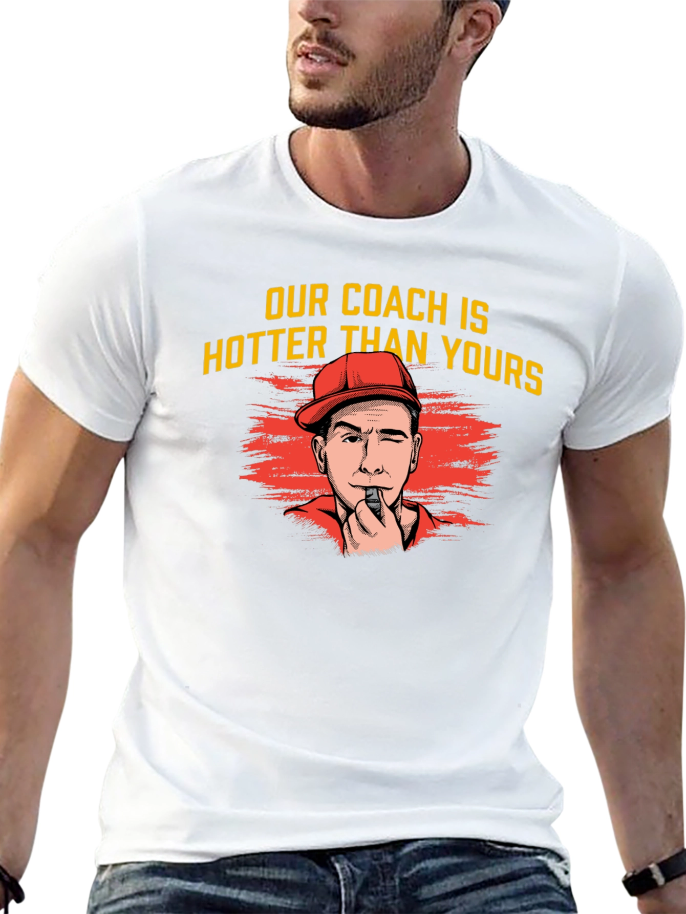 Hot Coach T-Shirt - Funny Sports Fan Tee