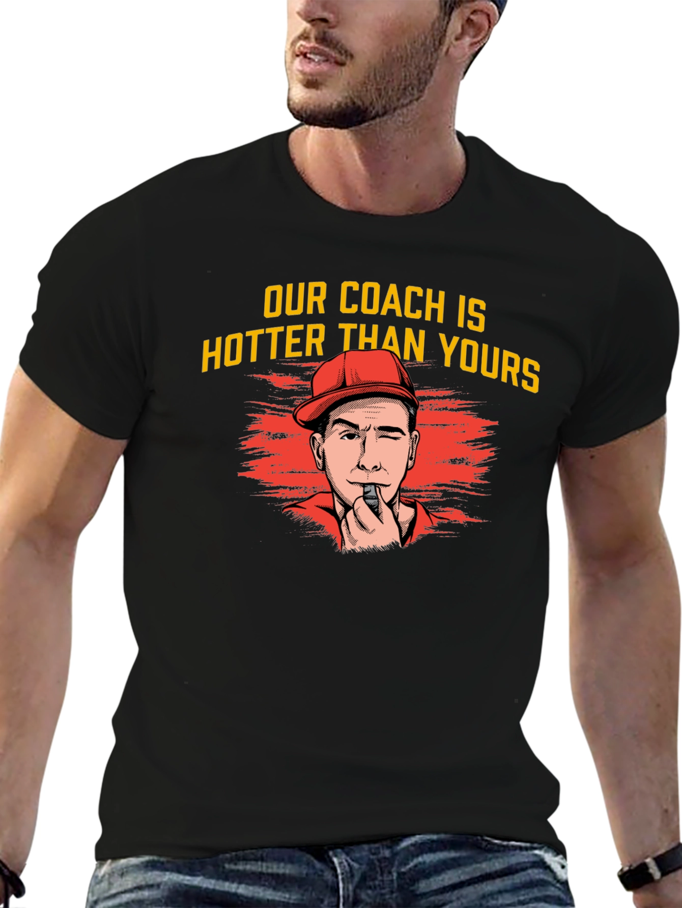Hot Coach T-Shirt - Funny Sports Fan Tee