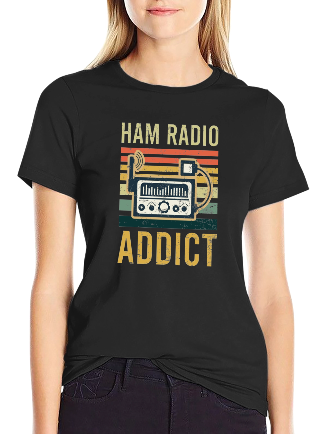 Ham Radio Addict T-Shirt - Vintage Design
