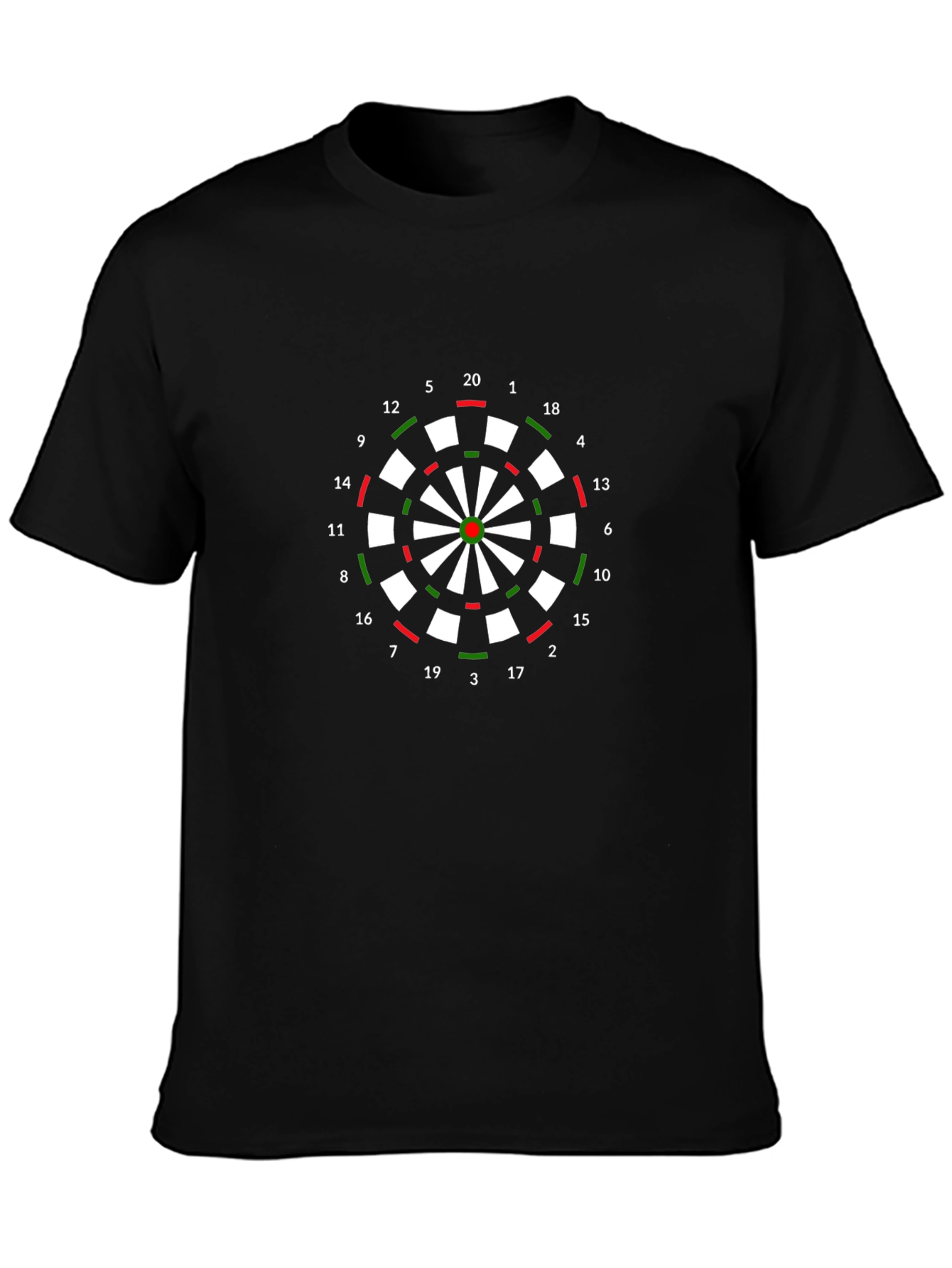 Darts Board Graphic T-Shirt - Classic Dartboard Tee
