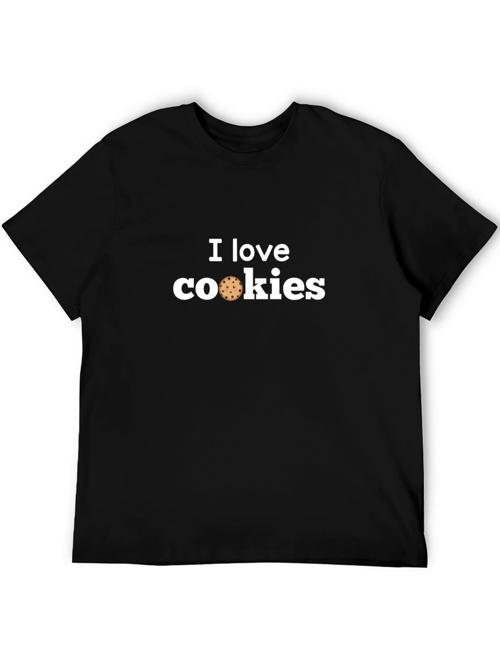I Love Cookies Graphic Tee - Black