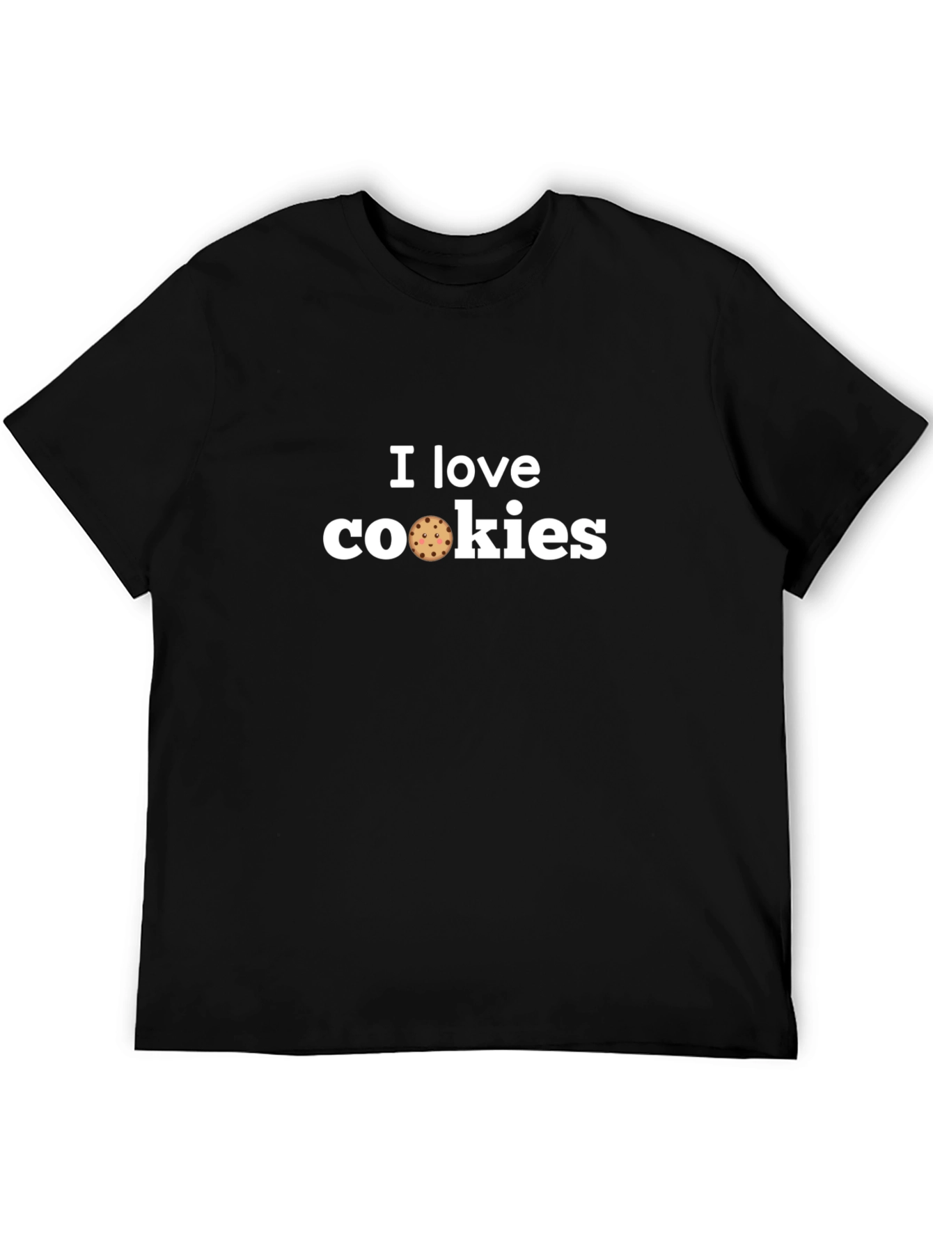 I Love Cookies Graphic Tee - Black