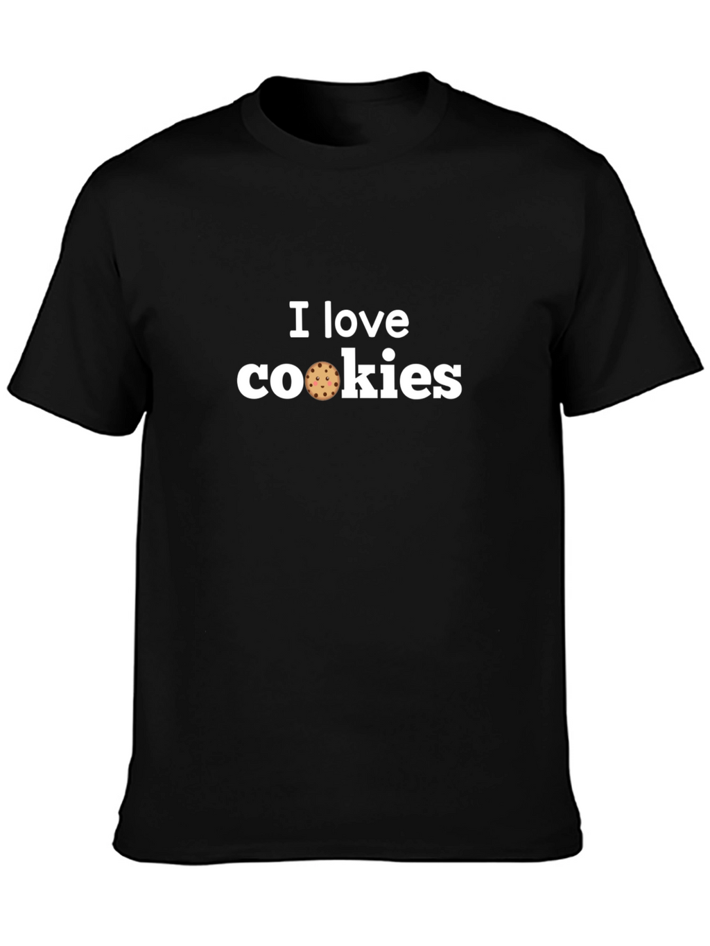 I Love Cookies Graphic Tee - Black